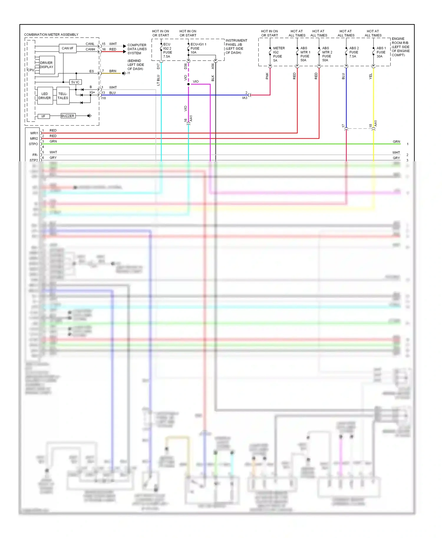 Wiring diagram computer data lines system for Toyota Camry XV50 (2011-2014) (89 of 126)