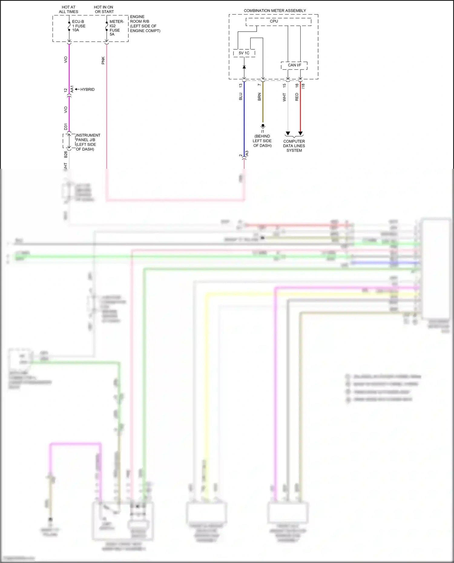 Wiring diagram computer data lines system for Toyota Camry XV50 (2011-2014) (27 of 126)