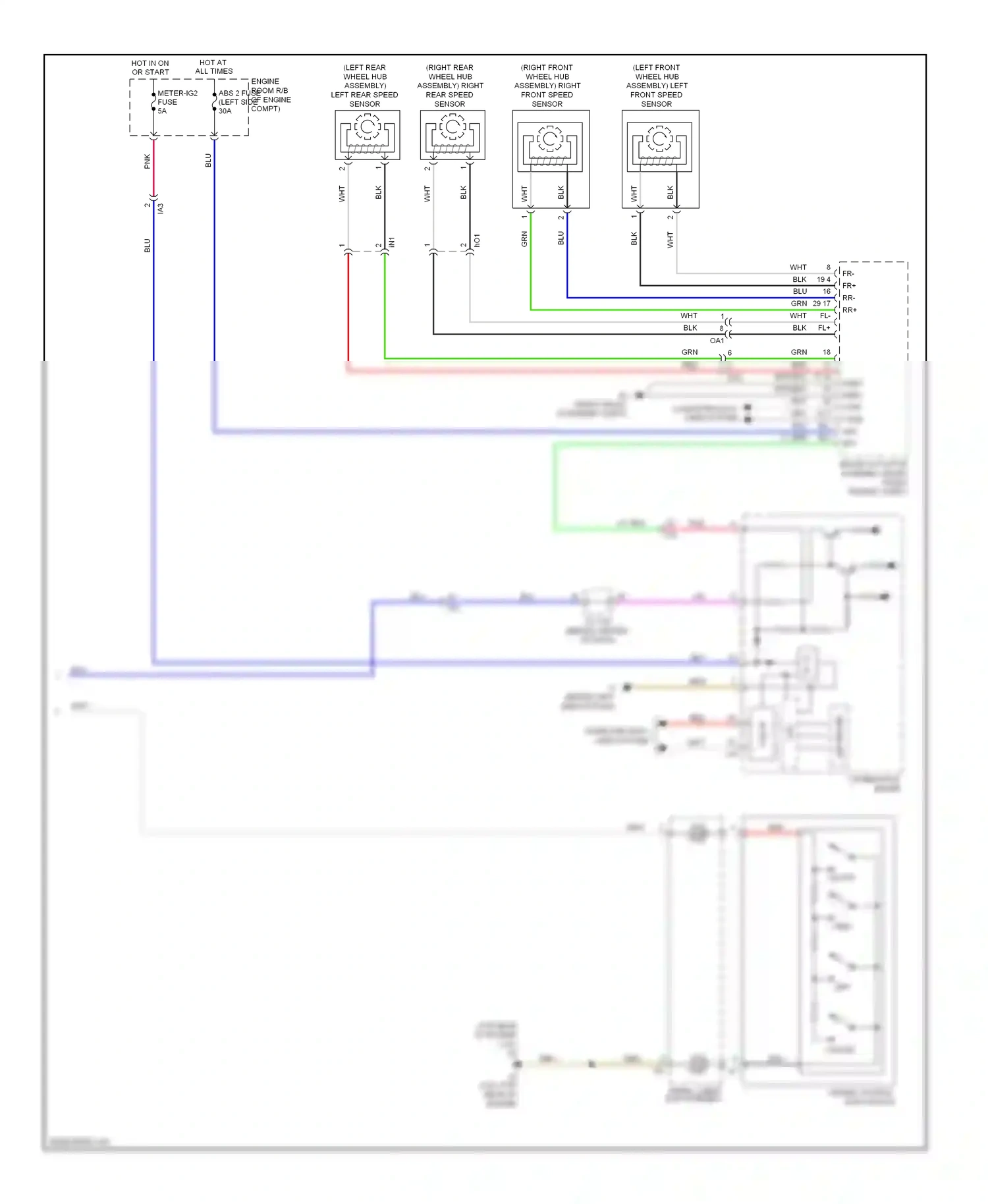 Wiring diagram computer data lines system for Toyota Camry XV50 (2011-2014) (5 of 126)