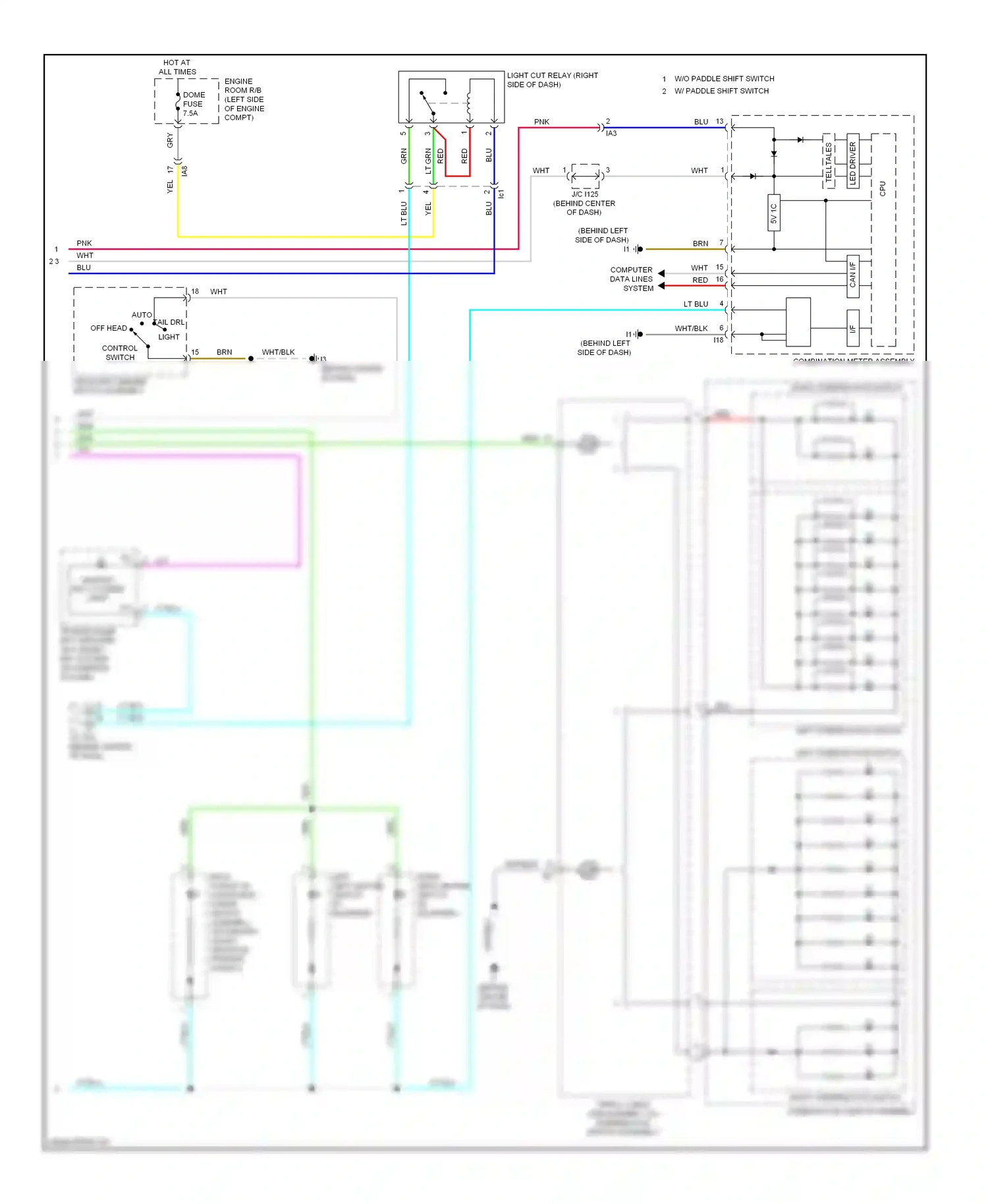 Wiring diagram computer data lines system for Toyota Camry XV50 (2011-2014) (12 of 126)