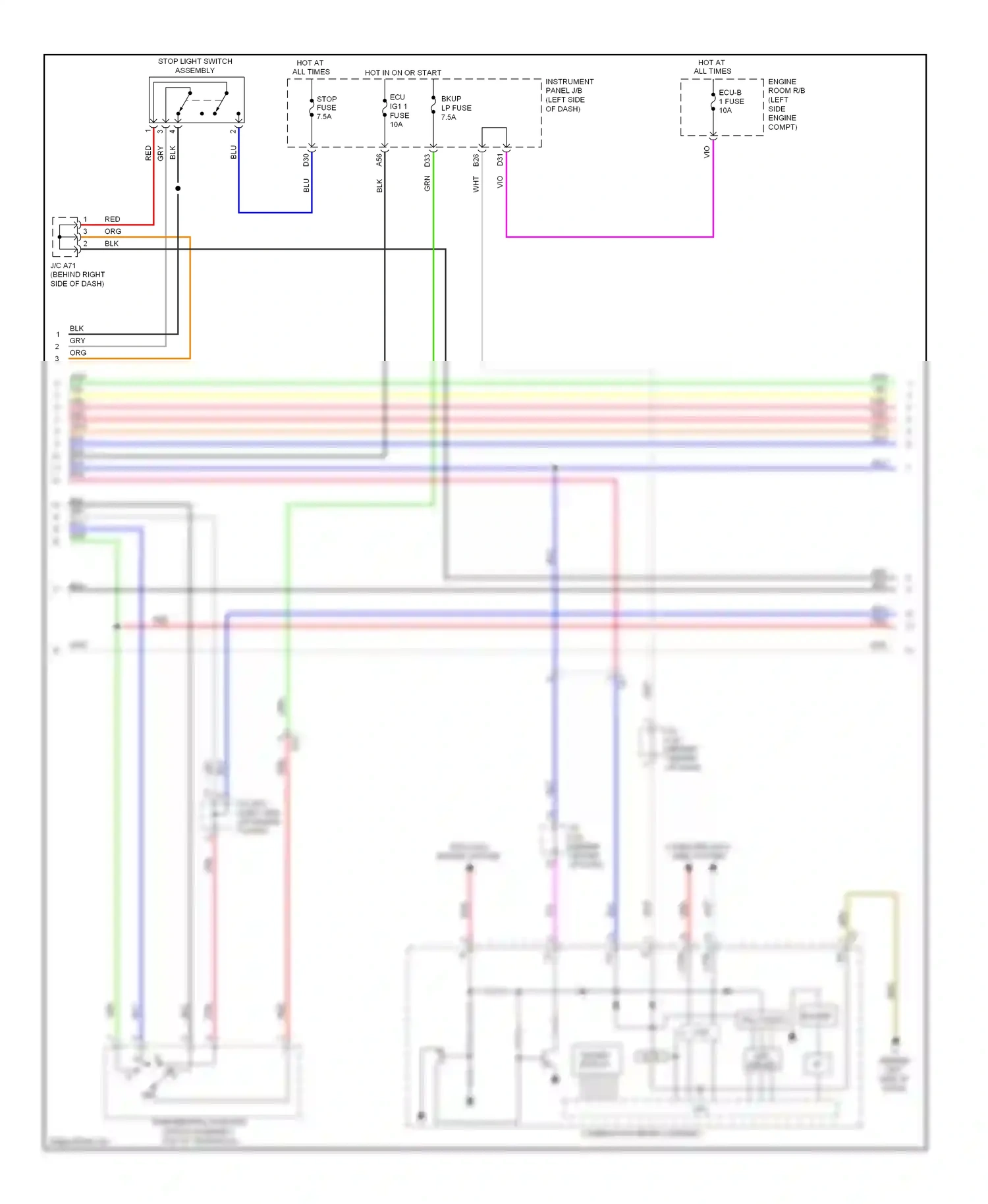 Wiring diagram computer data lines system for Toyota Camry XV50 (2011-2014) (87 of 126)