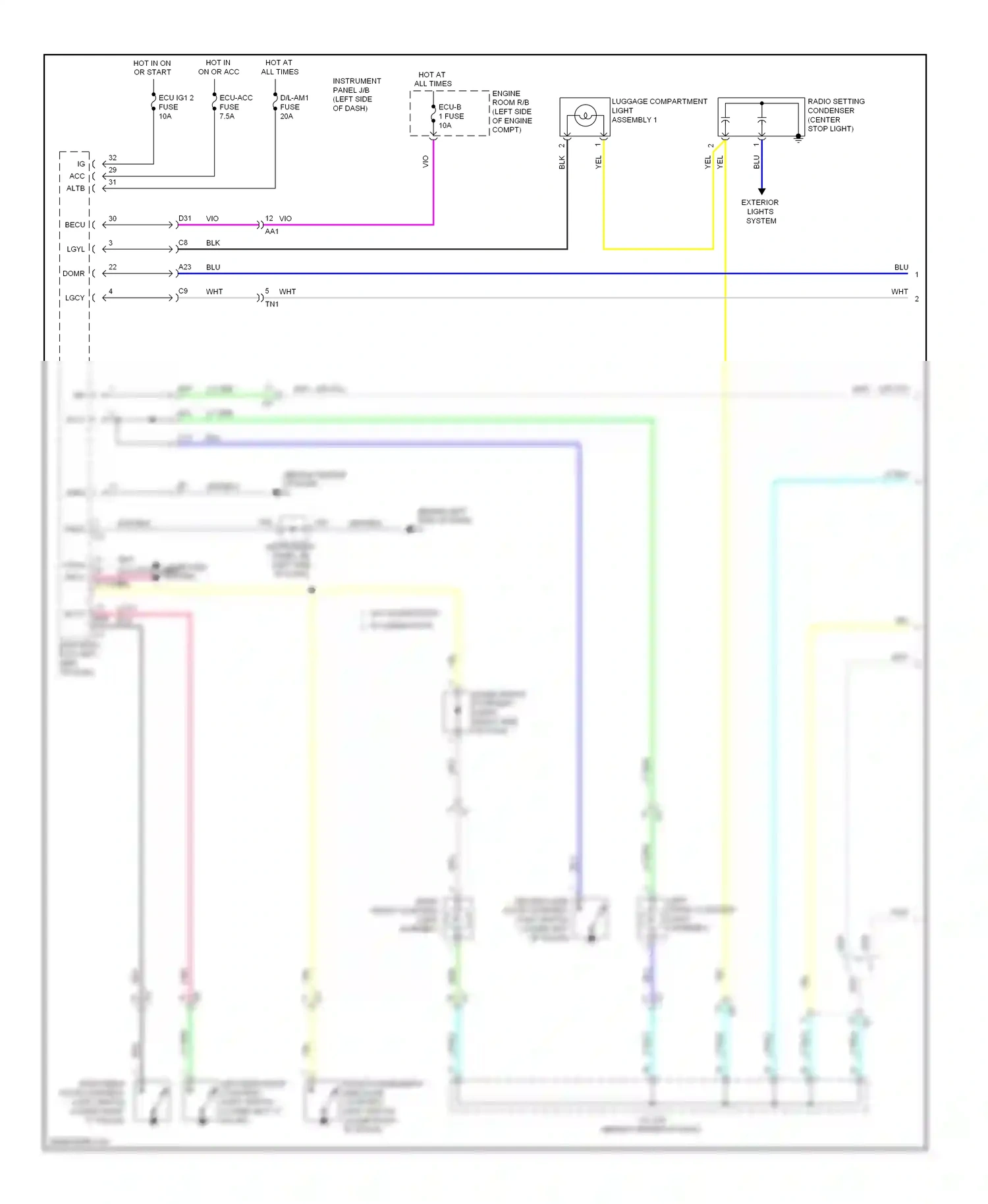 Wiring diagram computer data pnk lines system for Toyota Camry XV50 (2011-2014) (1 of 2)