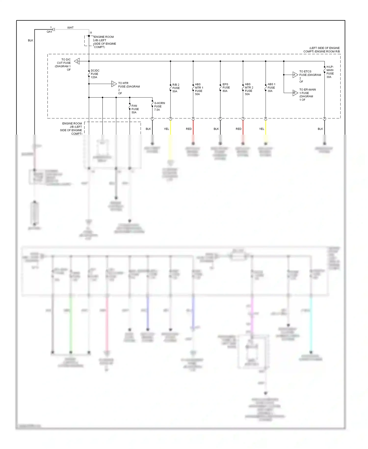 Wiring diagram engine controls system for Toyota Camry XV50 (2011-2014) (4 of 5)