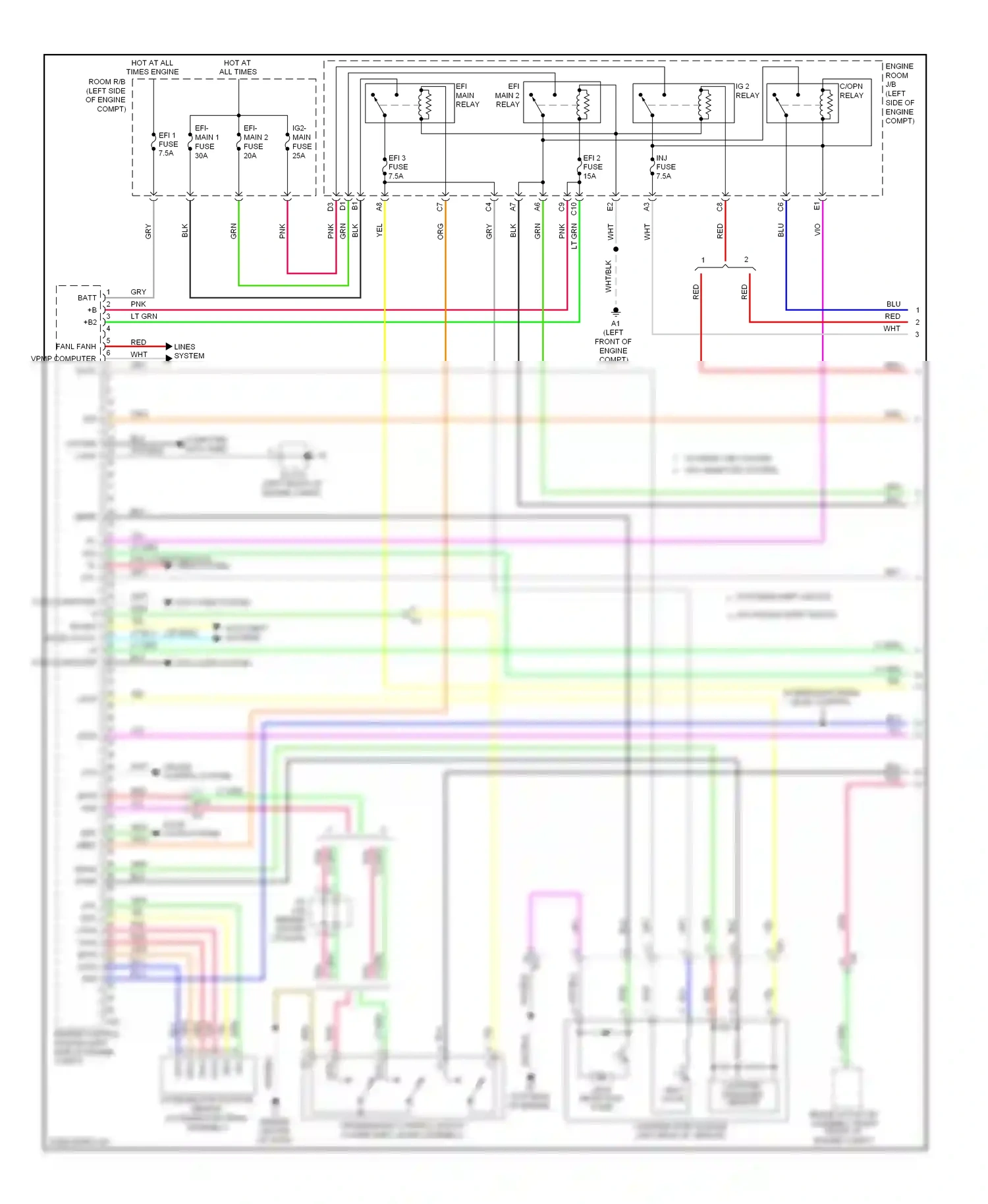 Wiring diagram eppm ppmp for Toyota Camry XV50 (2011-2014) (1 of 2)