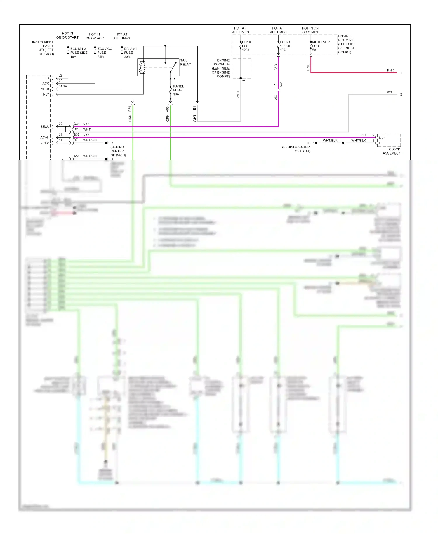 Wiring diagram multi-media module for Toyota Camry XV50 (2011-2014) (1 of 1)