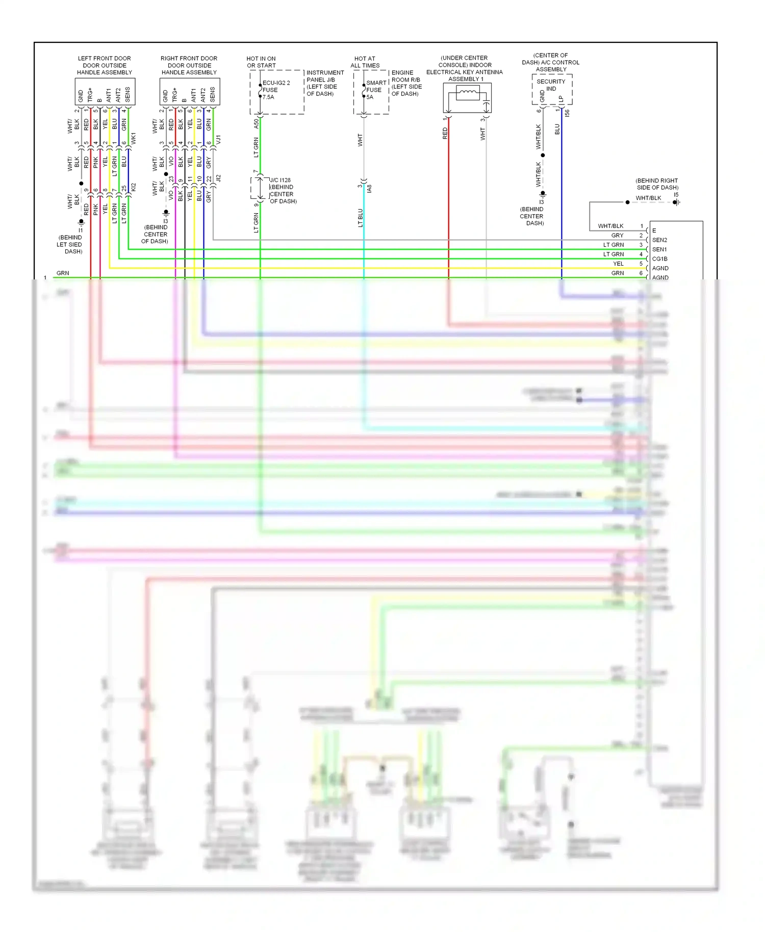 Wiring diagram shift interlock system for Toyota Camry XV50 (2011-2014) (7 of 8)