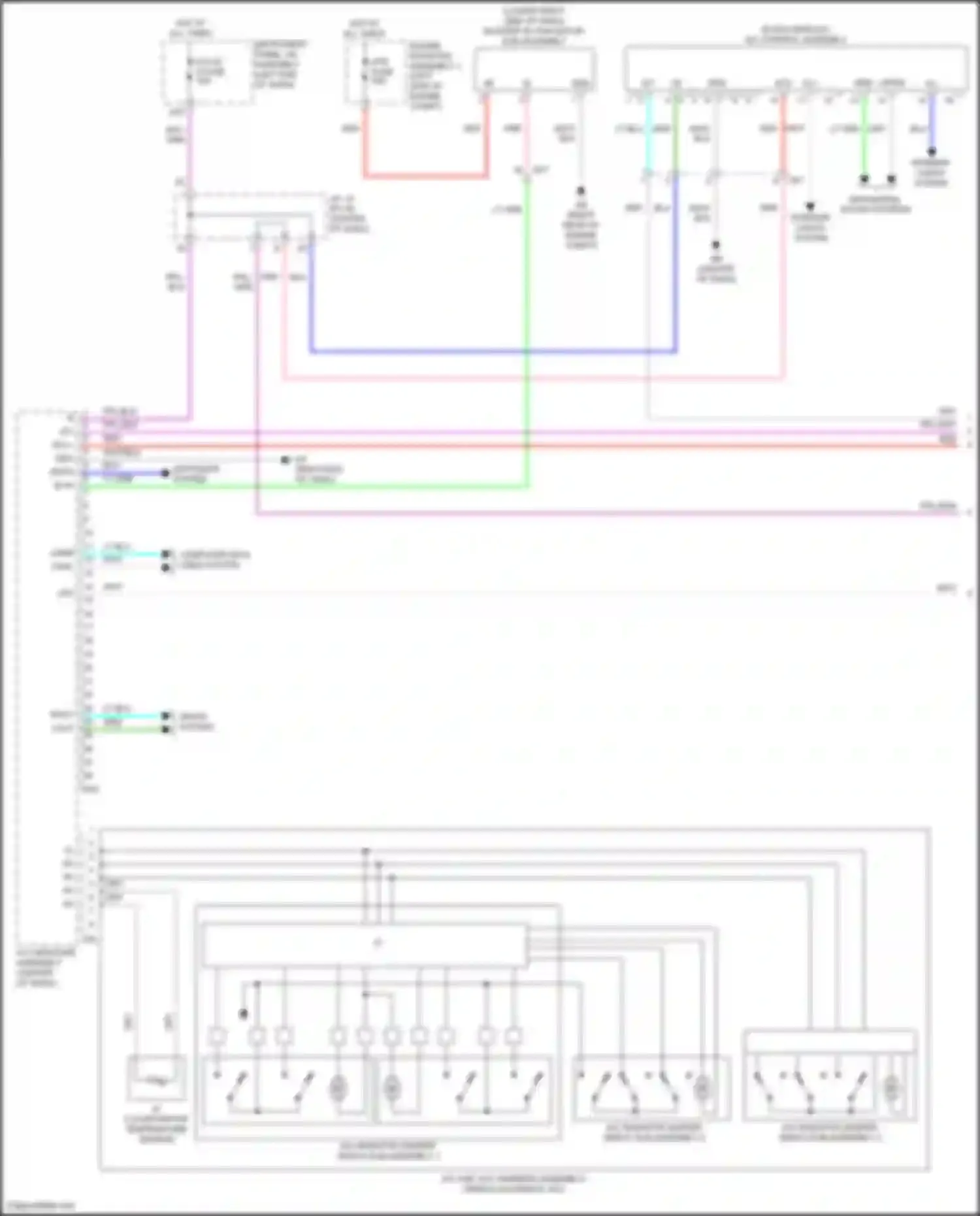 Camry Toyota XV70 facelift (2020-2024): Automatic a/c circuit, except hybrid (1 of 4)