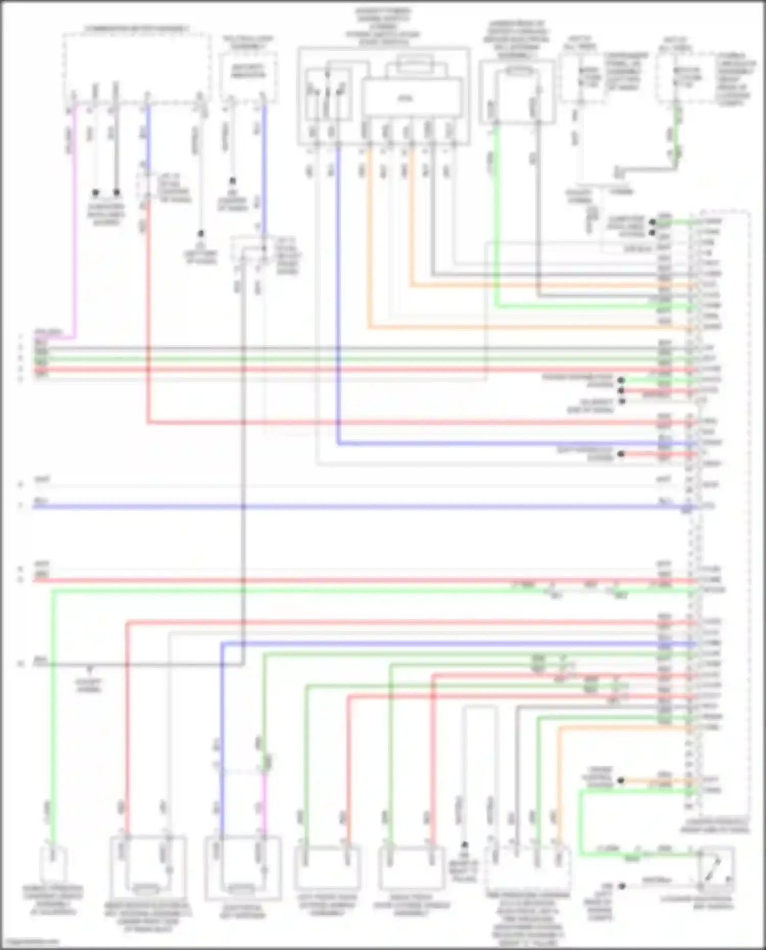 Camry Toyota XV70 facelift (2020-2024): Forced entry circuit, hybrid (4 of 4)