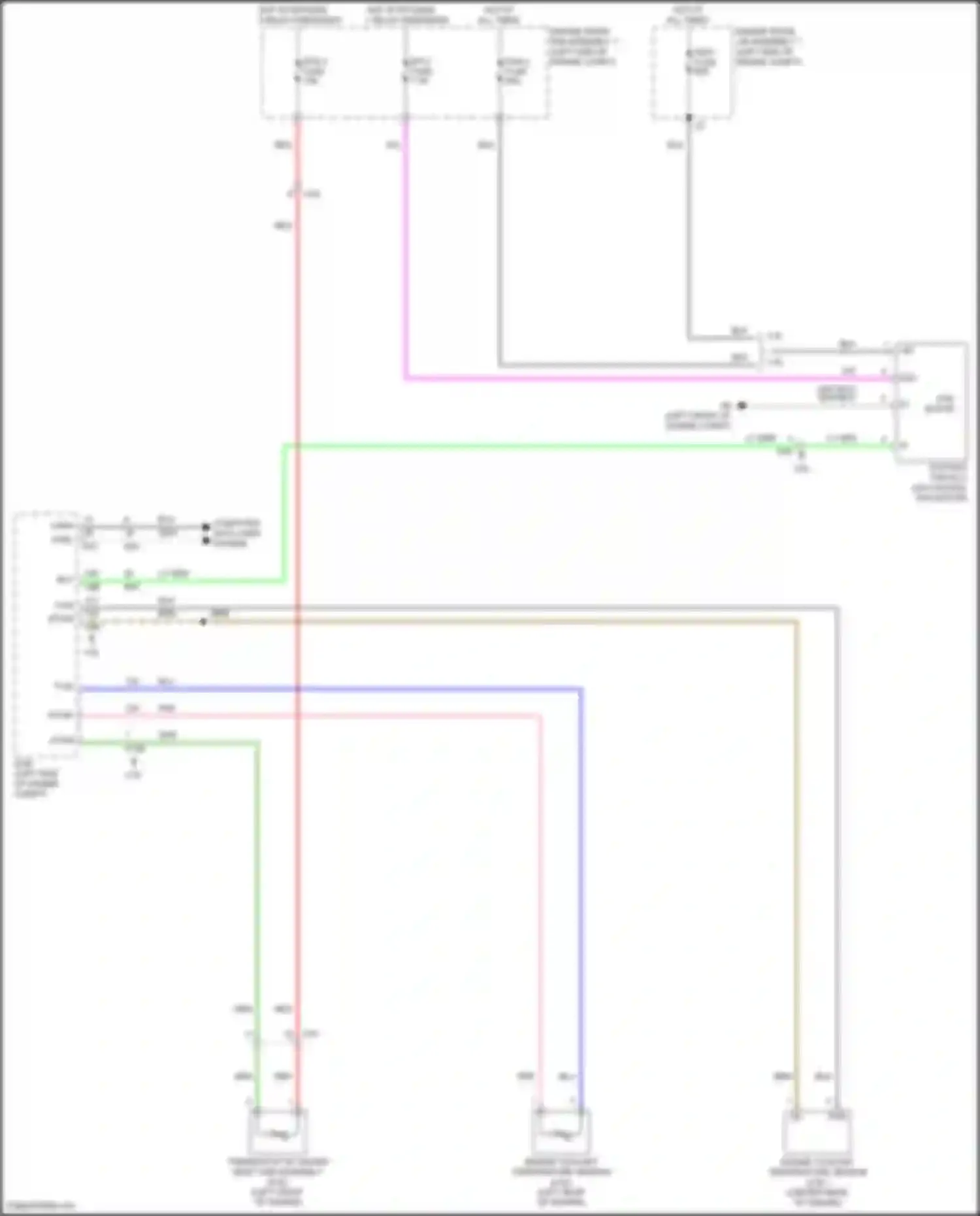 Camry Toyota XV70 facelift (2020-2024): Cooling fan circuit, except hybrid