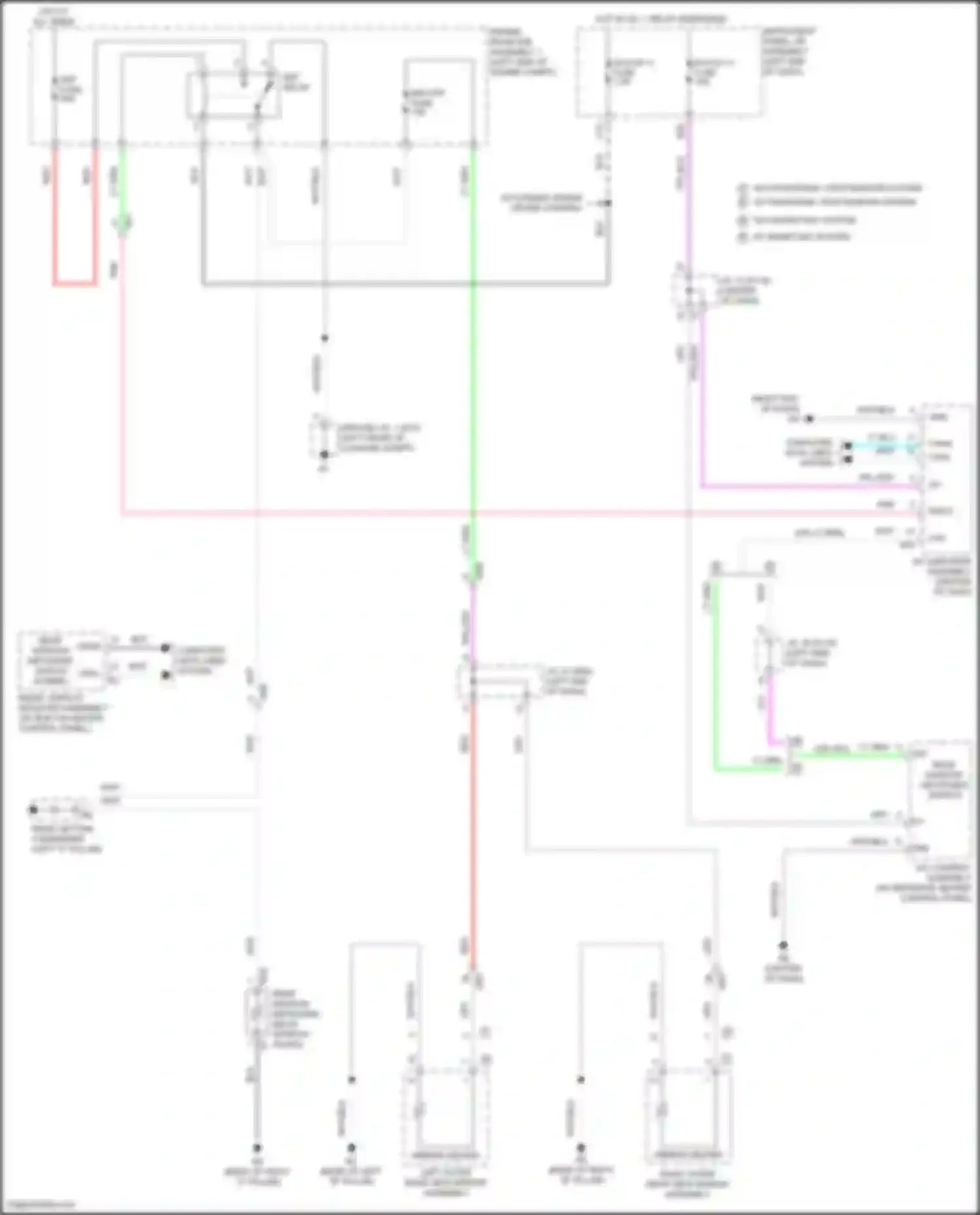 Camry Toyota XV70 facelift (2020-2024): Defoggers circuit