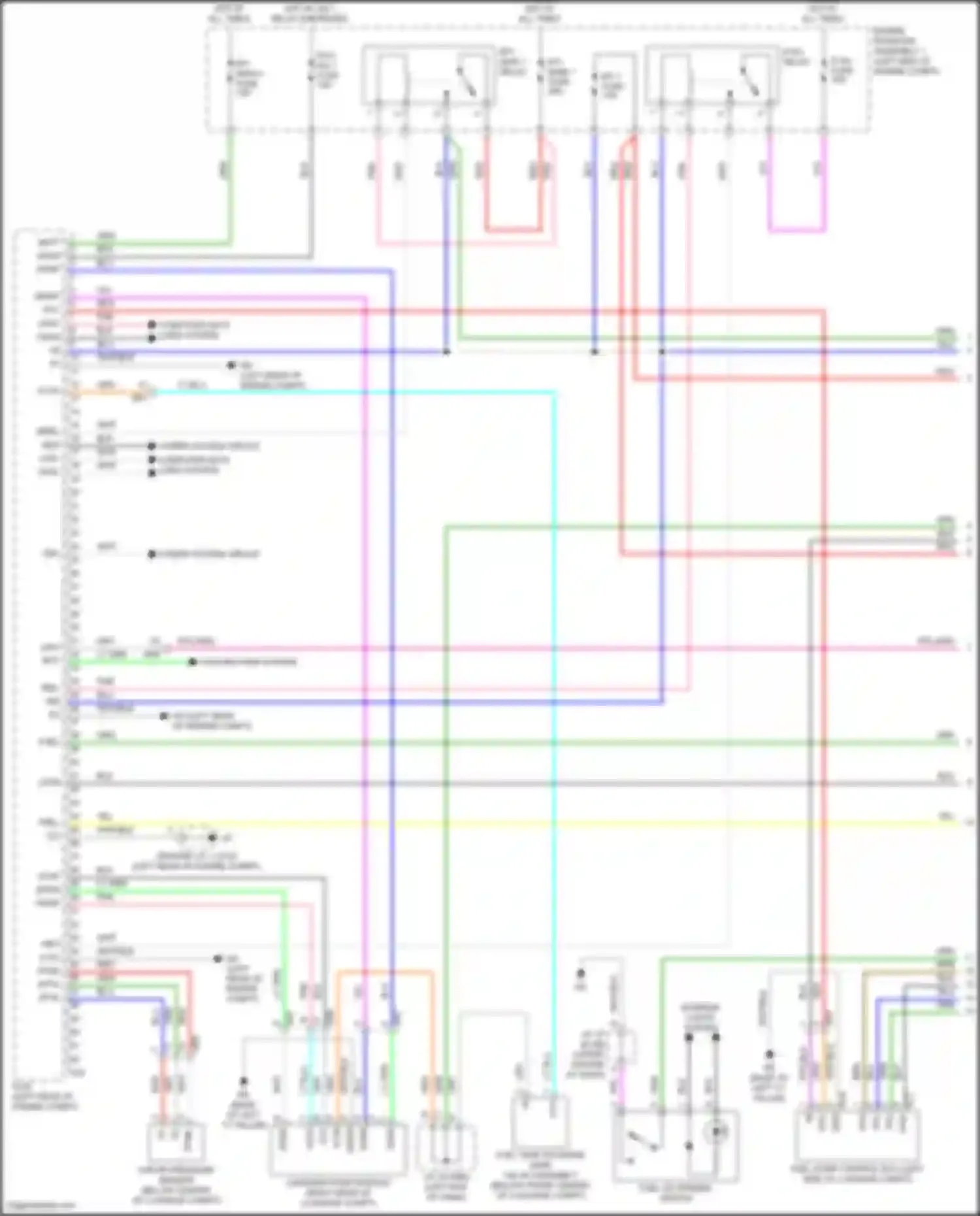 Camry Toyota XV70 facelift (2020-2024): Wiring diagram engine performance 2.5l hybrid, engine controls circuit (1 of 7)