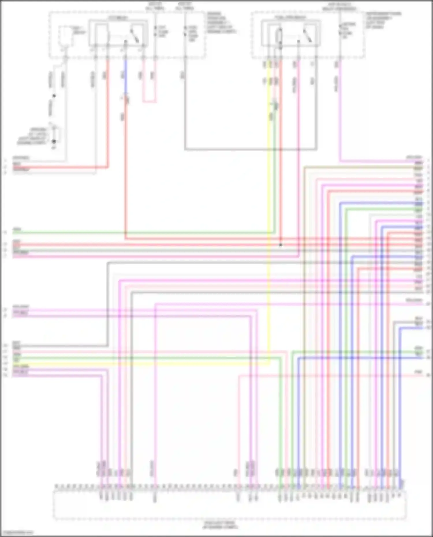 Camry Toyota XV70 facelift (2020-2024): Wiring diagram engine performance 2.5l hybrid, engine controls circuit (3 of 7)