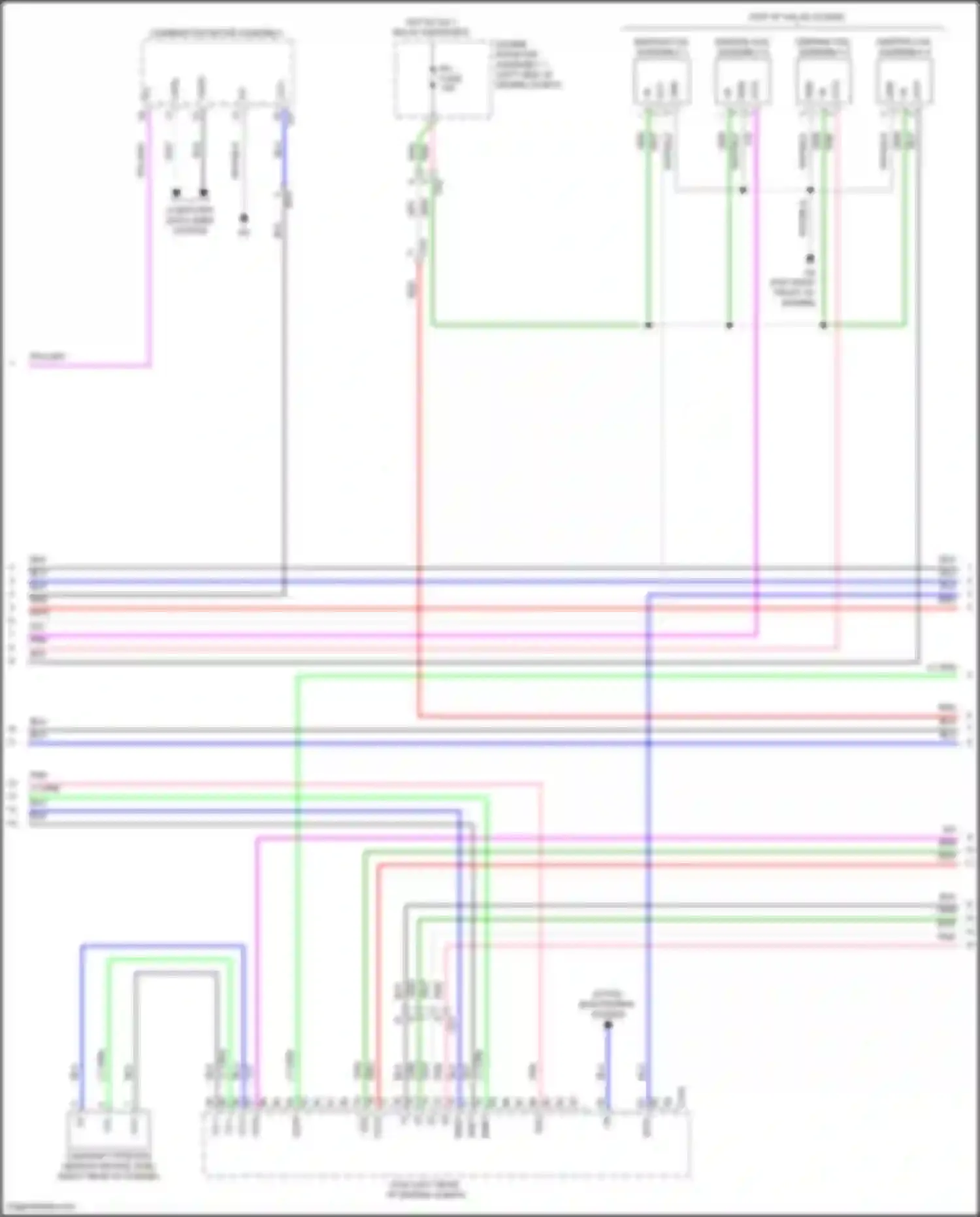 Camry Toyota XV70 facelift (2020-2024): Wiring diagram engine performance 2.5l hybrid, engine controls circuit (5 of 7)