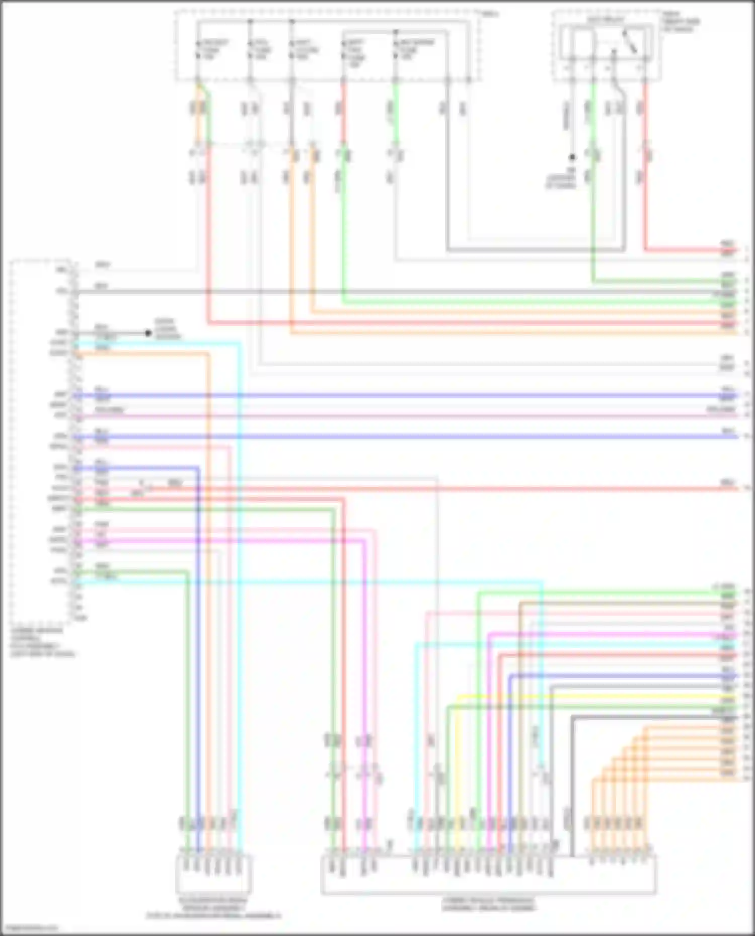 Camry Toyota XV70 facelift (2020-2024): Wiring diagram engine performance 2.5l hybrid, hybrid system circuit, lithium-ion battery (1 of 8)