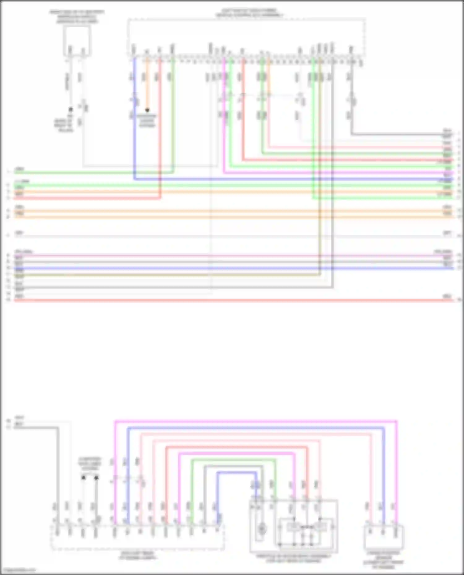 Camry Toyota XV70 facelift (2020-2024): Wiring diagram engine performance 2.5l hybrid, hybrid system circuit, lithium-ion battery (3 of 8)