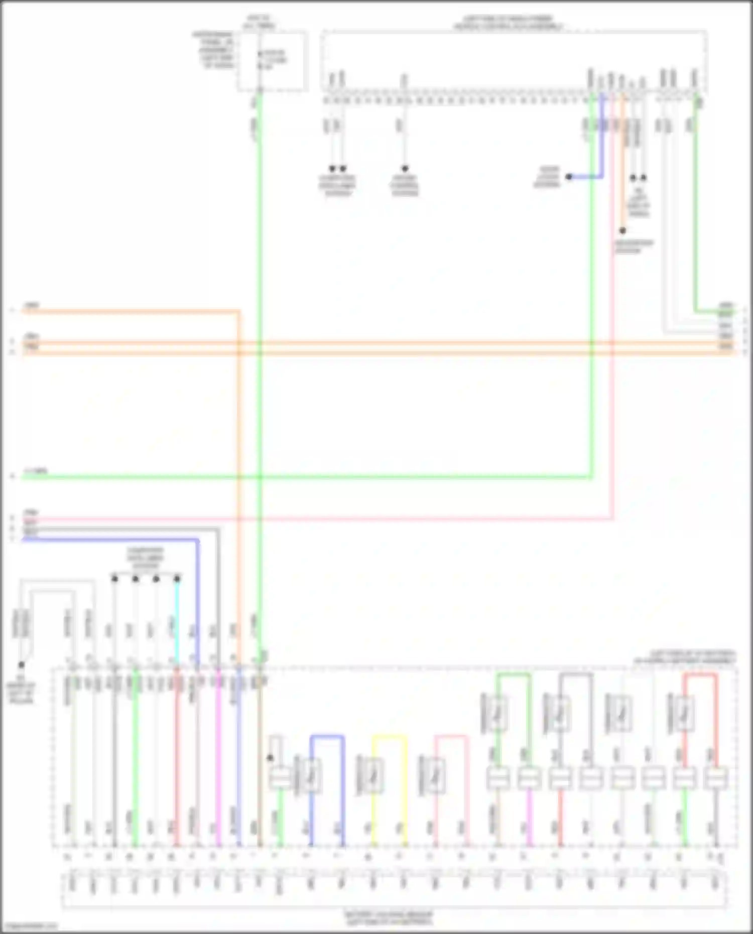 Camry Toyota XV70 facelift (2020-2024): Wiring diagram engine performance 2.5l hybrid, hybrid system circuit, lithium-ion battery (7 of 8)