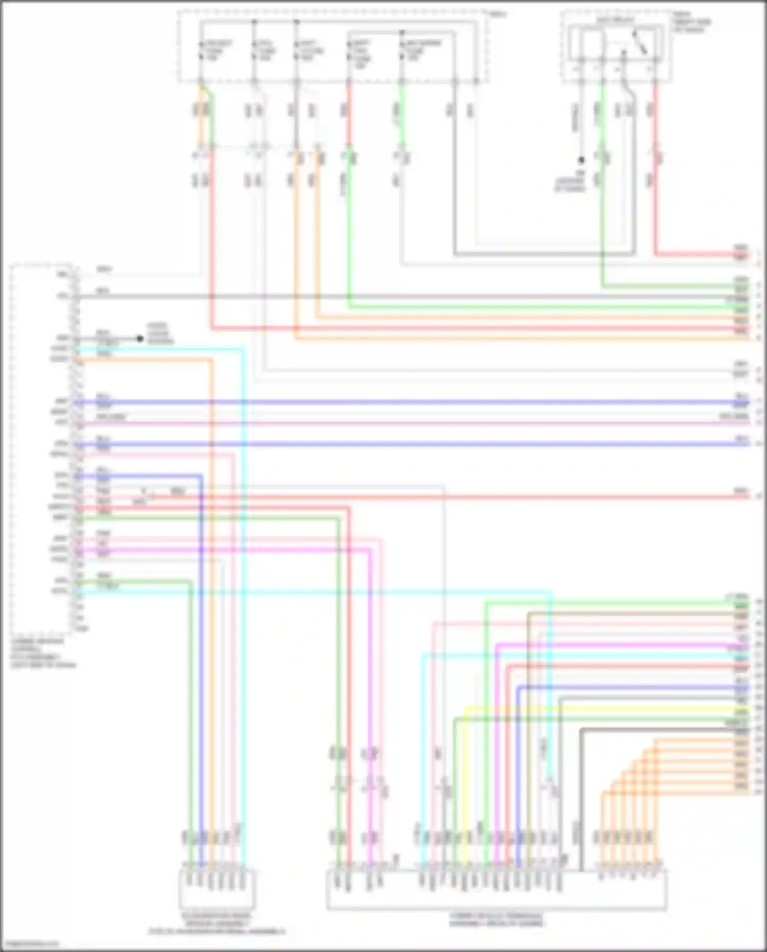 Camry Toyota XV70 facelift (2020-2024): Wiring diagram engine performance 2.5l hybrid, hybrid system circuit, nickel metal hydride battery (1 of 7)
