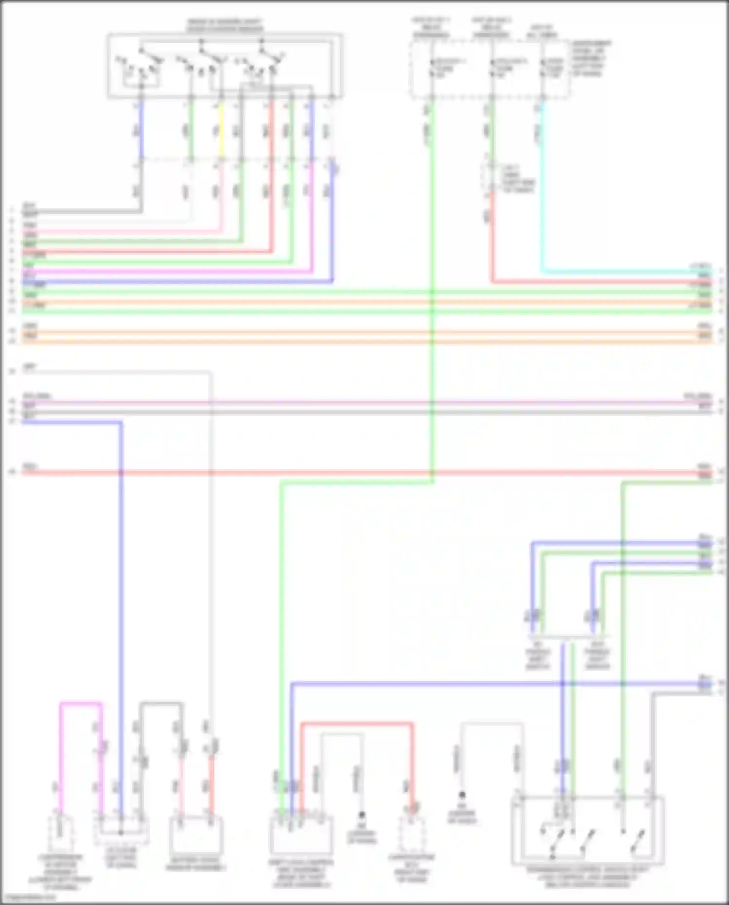 Camry Toyota XV70 facelift (2020-2024): Wiring diagram engine performance 2.5l hybrid, hybrid system circuit, nickel metal hydride battery (4 of 7)