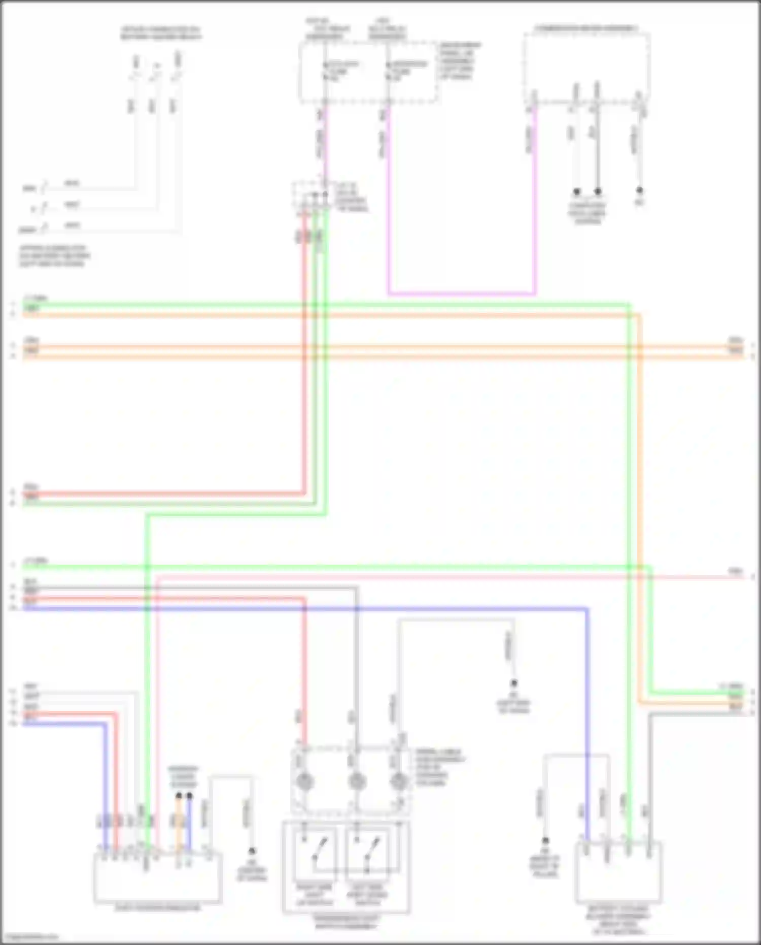Camry Toyota XV70 facelift (2020-2024): Wiring diagram engine performance 2.5l hybrid, hybrid system circuit, nickel metal hydride battery (6 of 7)