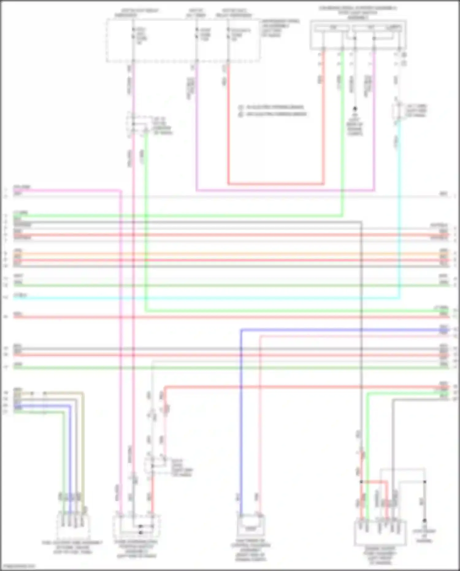 Camry Toyota XV70 facelift (2020-2024): Wiring diagram engine performance 2.5l (3 of 10)
