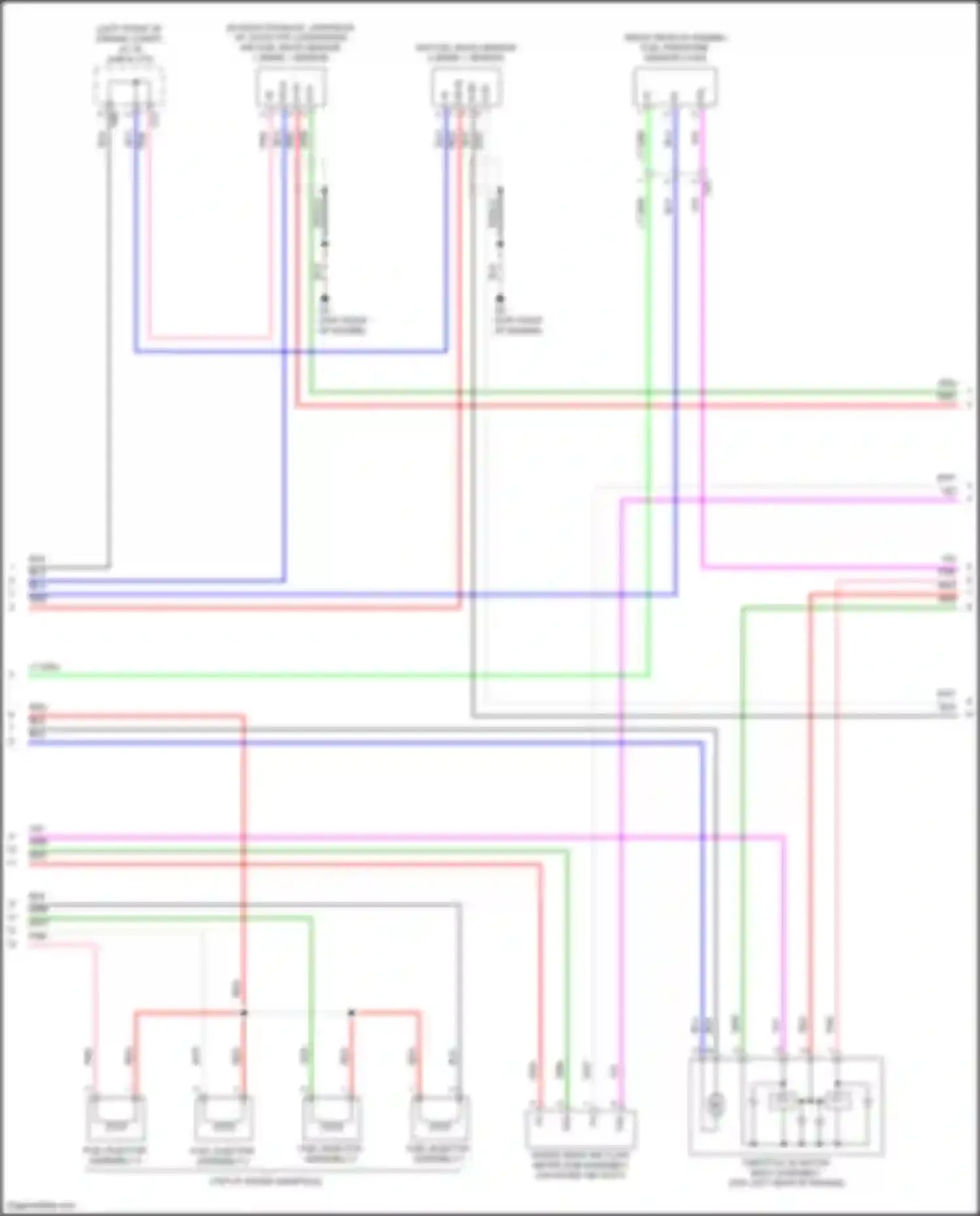 Camry Toyota XV70 facelift (2020-2024): Wiring diagram engine performance 2.5l (9 of 10)