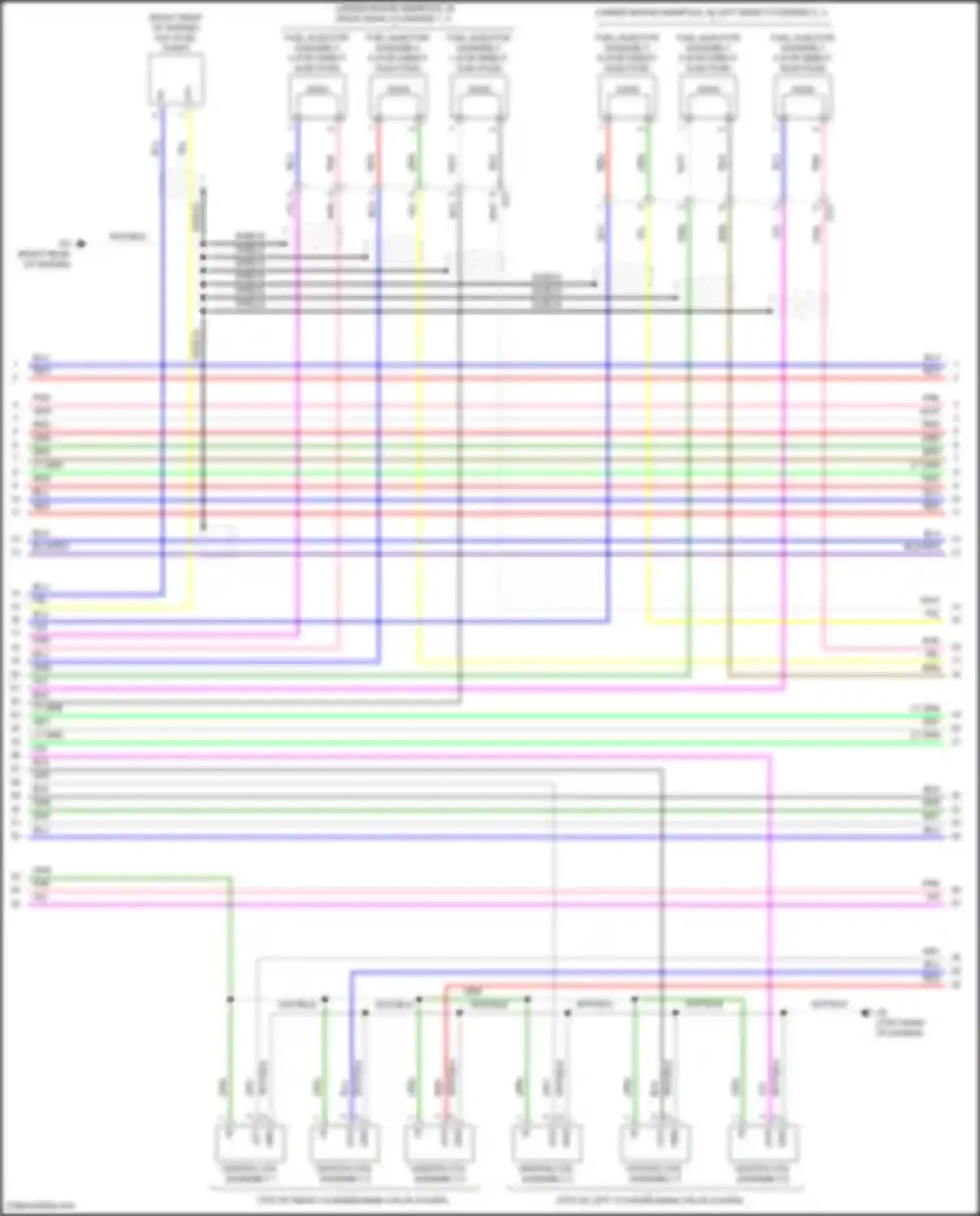 Camry Toyota XV70 facelift (2020-2024): Wiring diagram engine performance 3.5l (2 of 10)