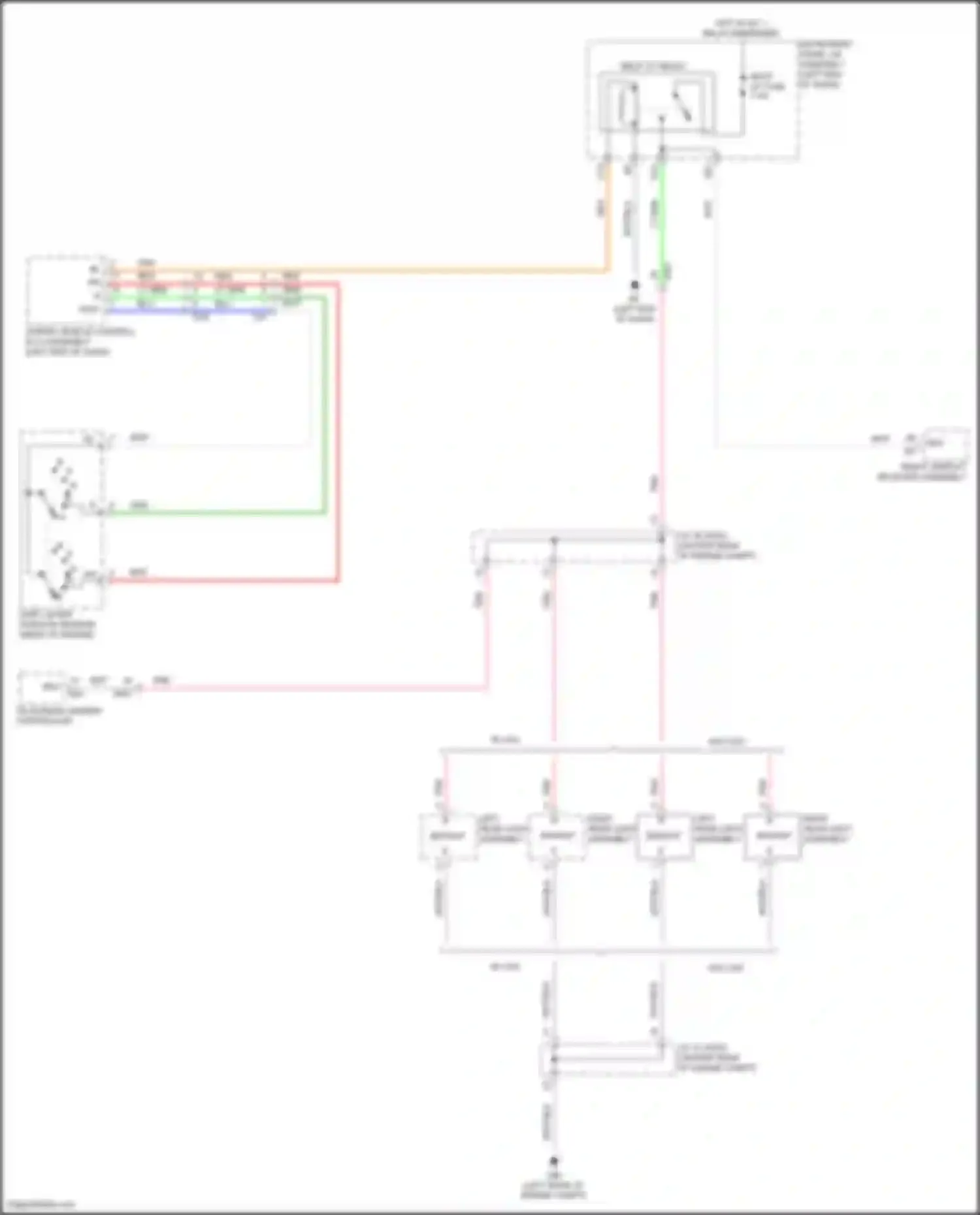 Camry Toyota XV70 facelift (2020-2024): Backup lamps circuit, hybrid