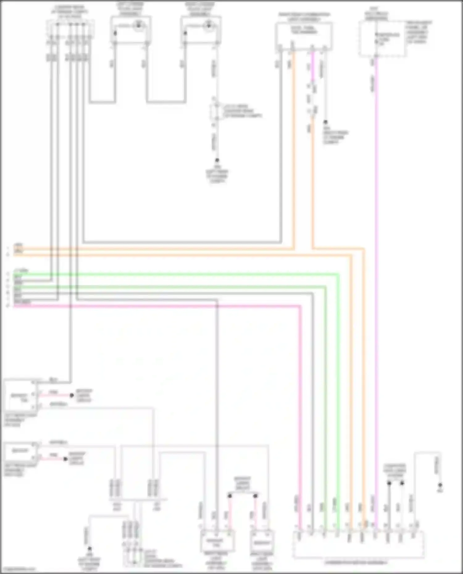 Camry Toyota XV70 facelift (2020-2024): Exterior lamps circuit, hybrid (3 of 3)