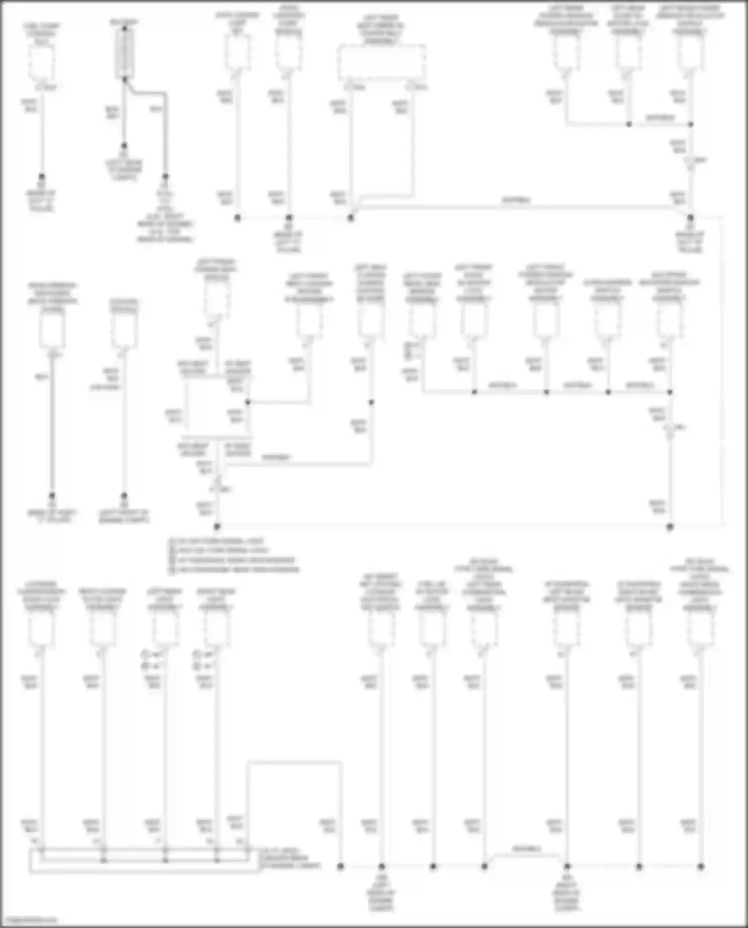 Camry Toyota XV70 facelift (2020-2024): Ground distribution circuit, except hybrid (1 of 6)