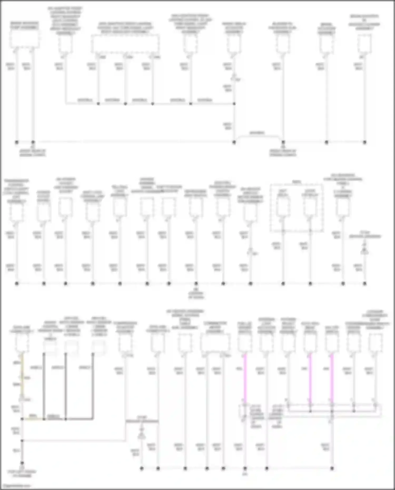 Camry Toyota XV70 facelift (2020-2024): Ground distribution circuit, hybrid (2 of 6)