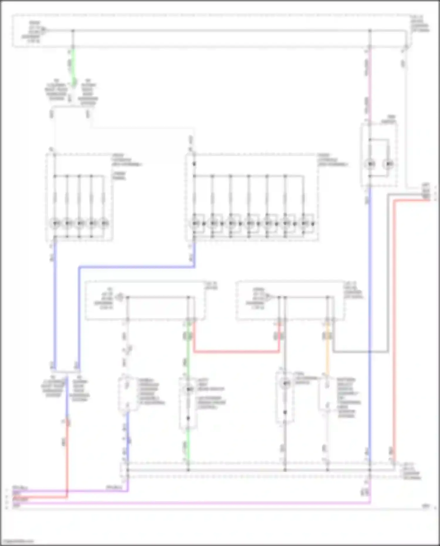 Camry Toyota XV70 facelift (2020-2024): Instrument illumination circuit, except hybrid (3 of 4)
