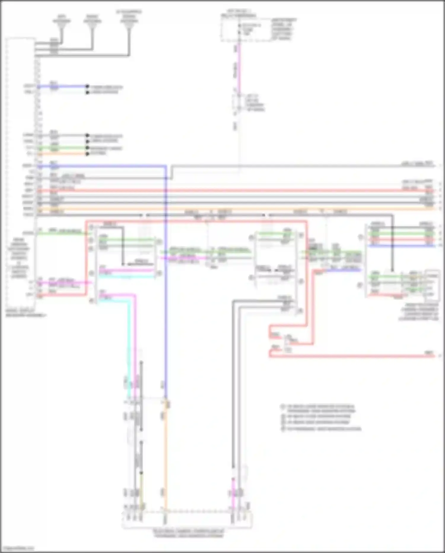 Camry Toyota XV70 facelift (2020-2024): Navigation circuit, w/ separate amplifier (1 of 7)