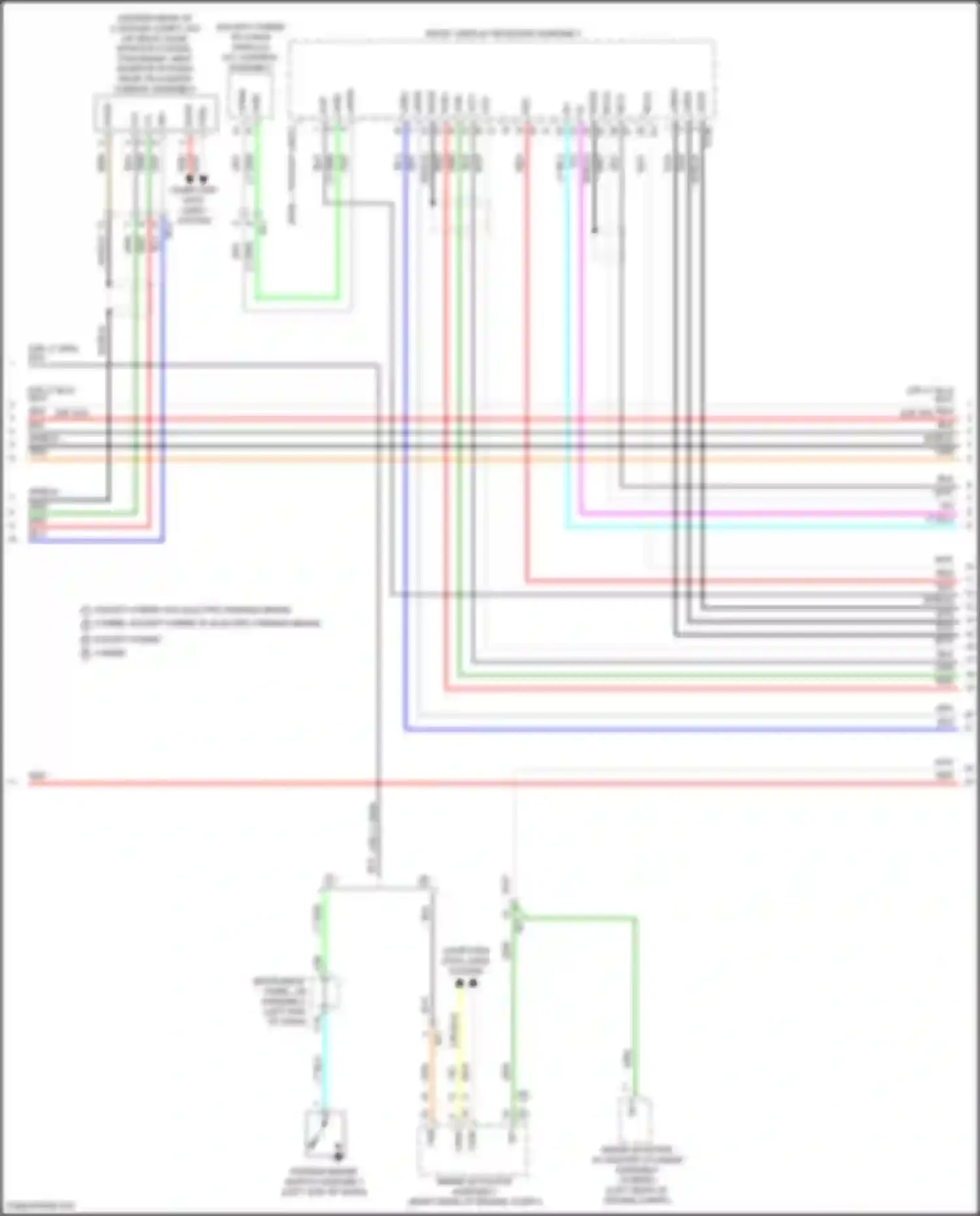 Camry Toyota XV70 facelift (2020-2024): Navigation circuit, w/ separate amplifier (2 of 7)