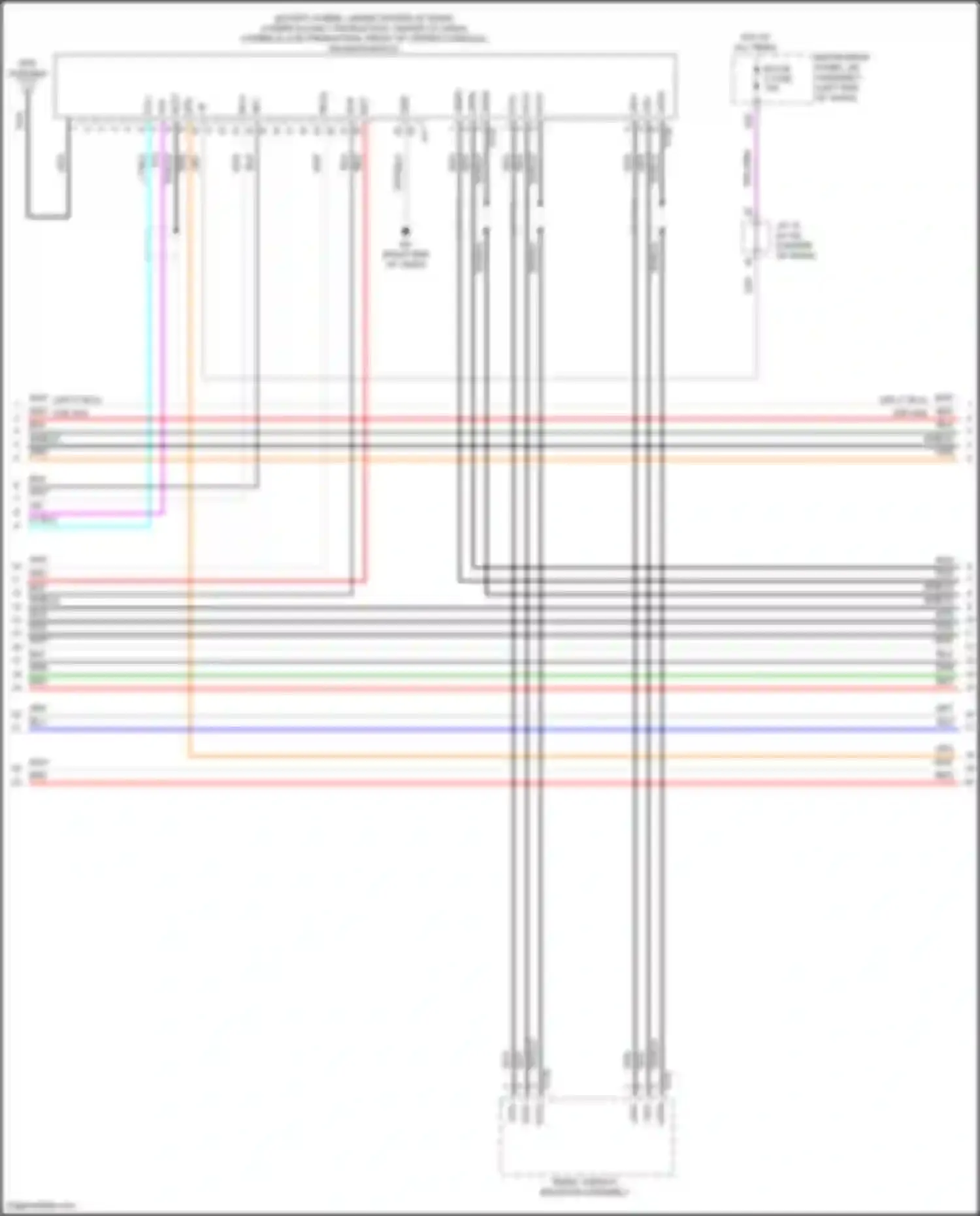 Camry Toyota XV70 facelift (2020-2024): Navigation circuit, w/ separate amplifier (3 of 7)