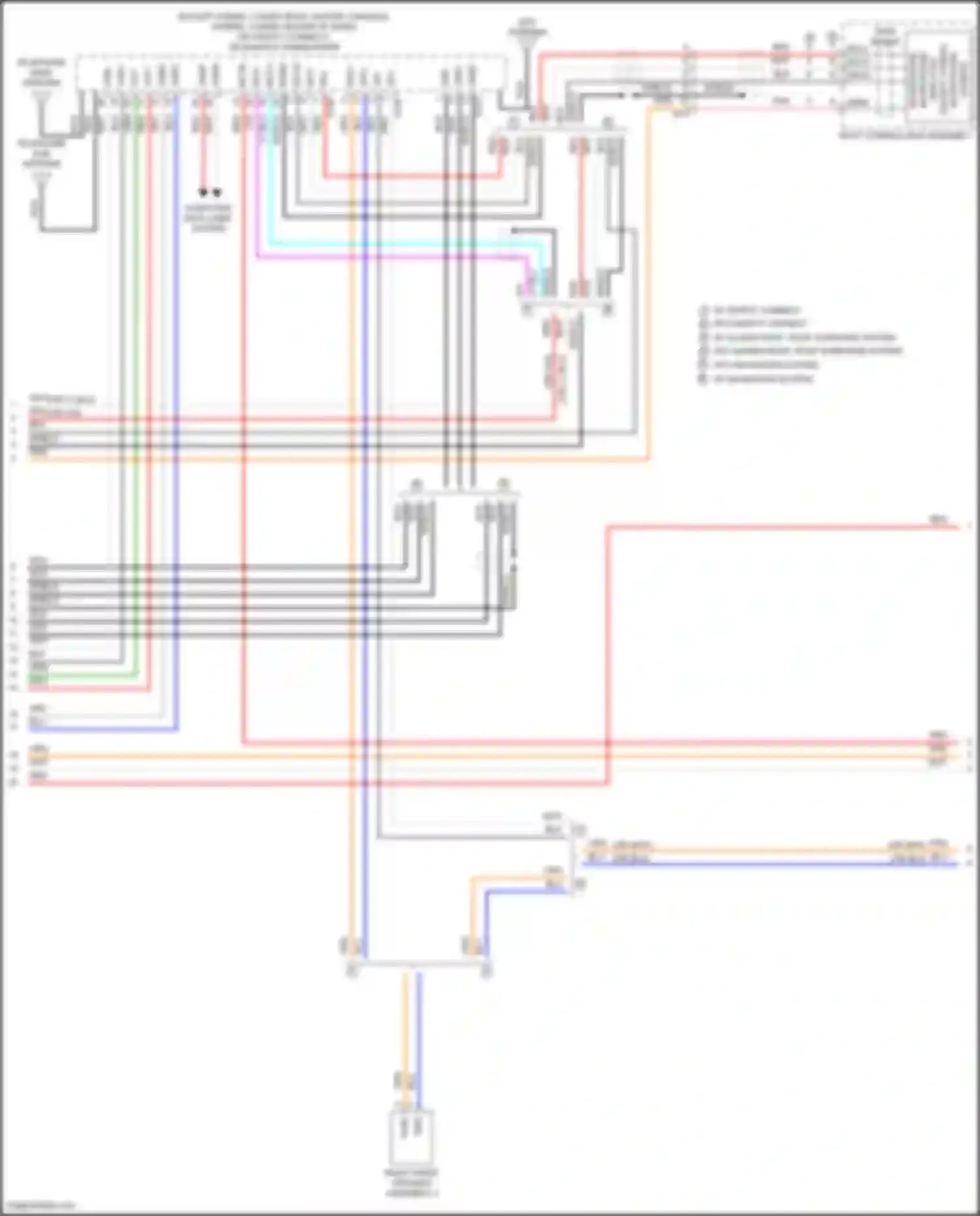 Camry Toyota XV70 facelift (2020-2024): Navigation circuit, w/ separate amplifier (4 of 7)