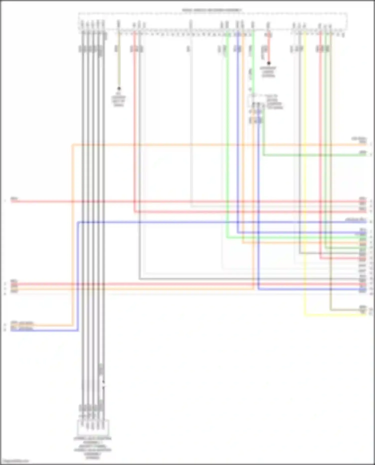 Camry Toyota XV70 facelift (2020-2024): Navigation circuit, w/ separate amplifier (5 of 7)