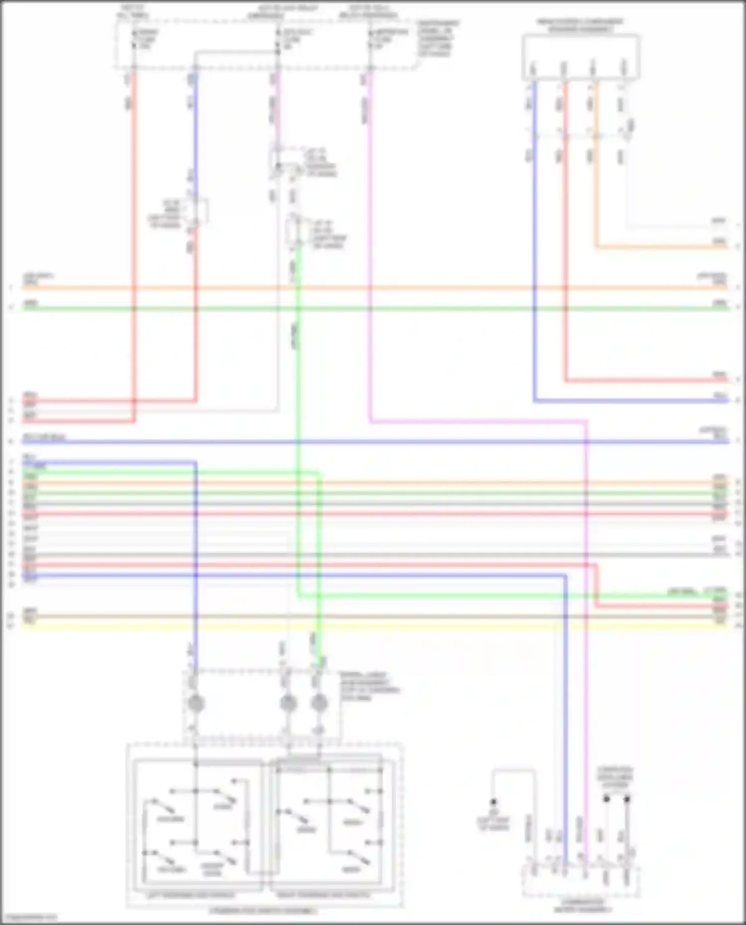 Camry Toyota XV70 facelift (2020-2024): Navigation circuit, w/ separate amplifier (6 of 7)
