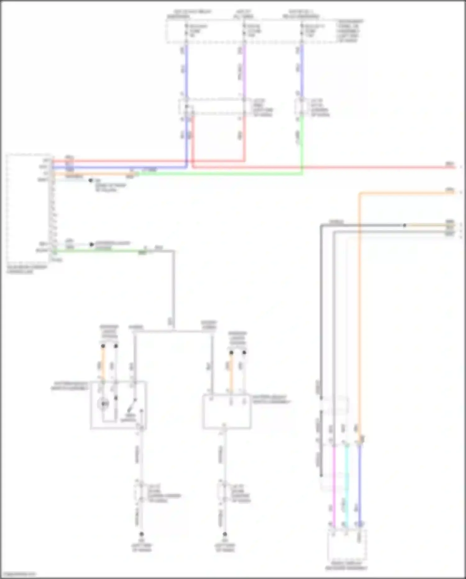 Camry Toyota XV70 facelift (2020-2024): Parking assistant circuit (1 of 2)