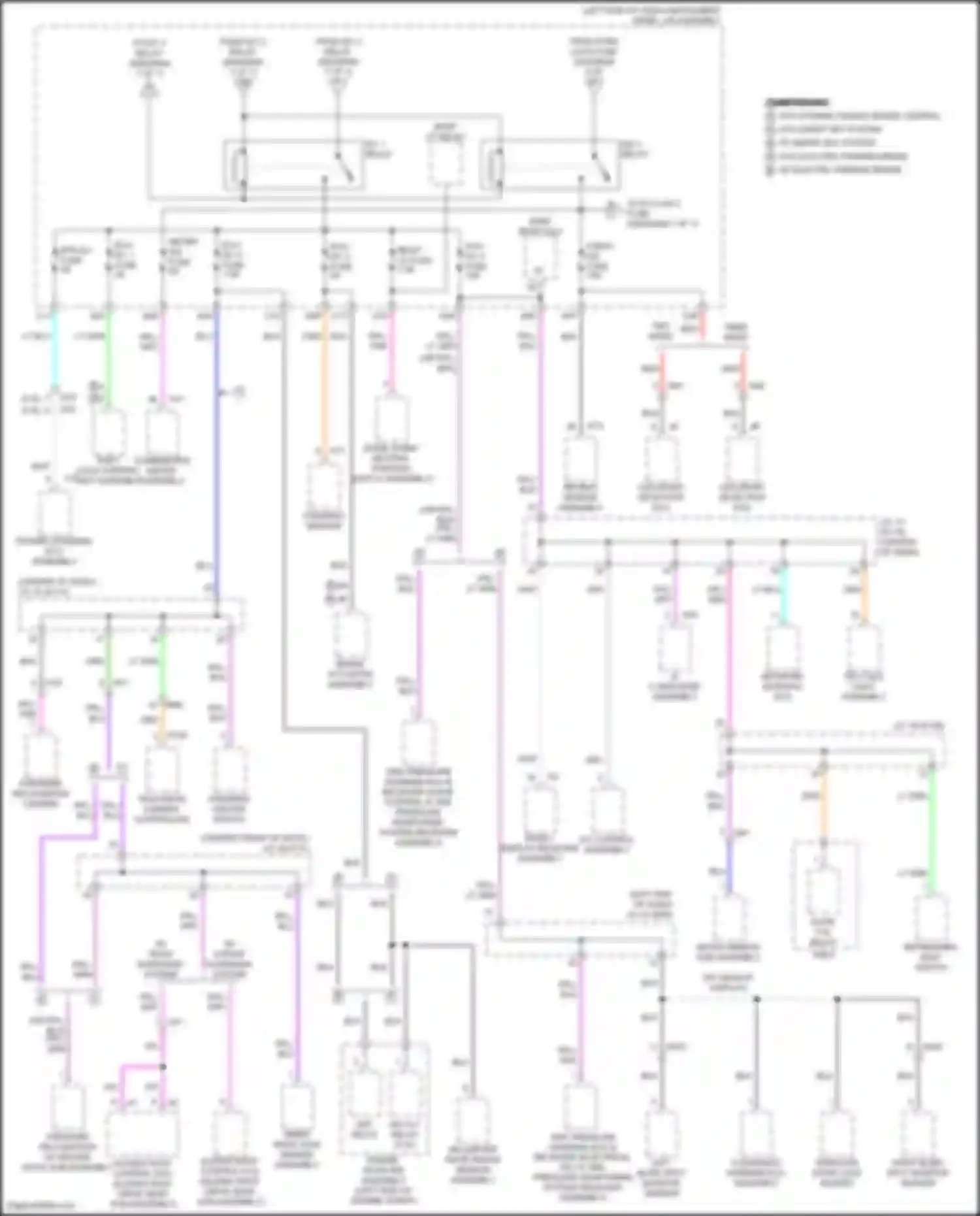 Camry Toyota XV70 facelift (2020-2024): Power distribution circuit, except hybrid (4 of 7)