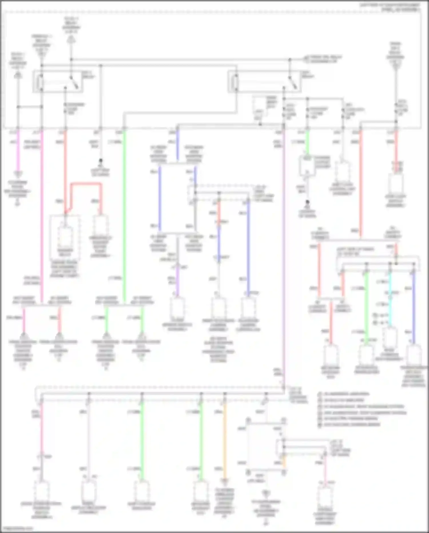 Camry Toyota XV70 facelift (2020-2024): Power distribution circuit, except hybrid (7 of 7)