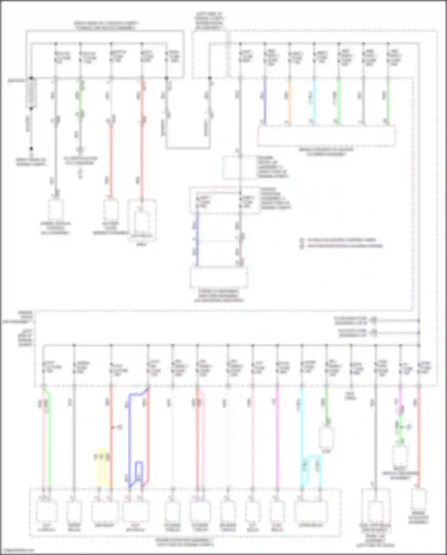 Camry Toyota XV70 facelift (2020-2024): Power distribution circuit, hybrid (1 of 8)