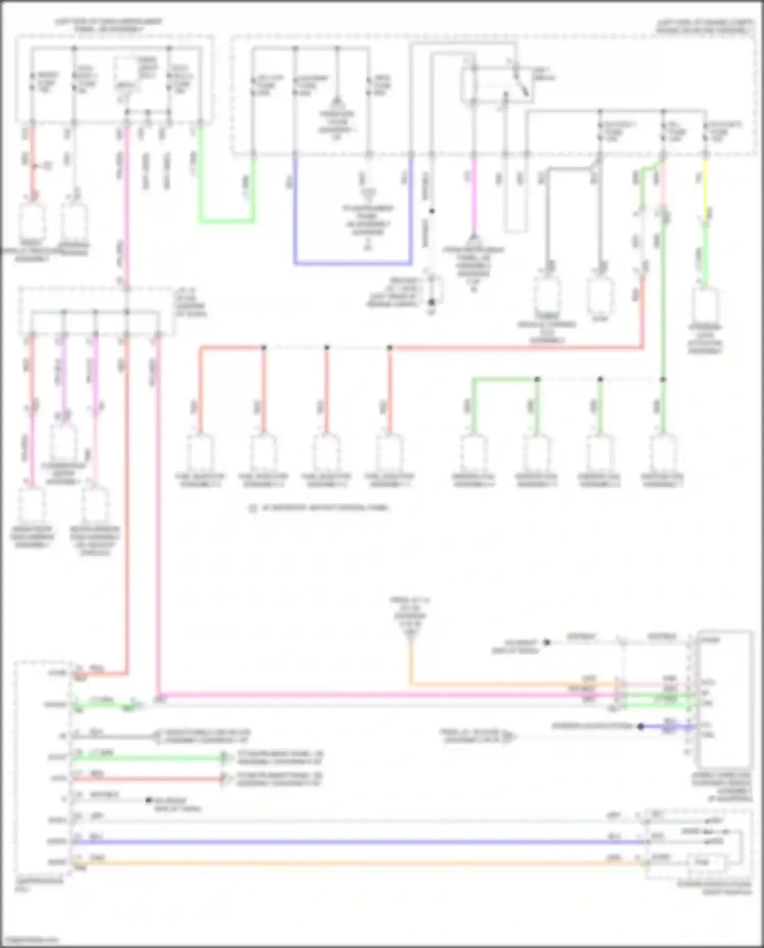 Camry Toyota XV70 facelift (2020-2024): Power distribution circuit, hybrid (2 of 8)