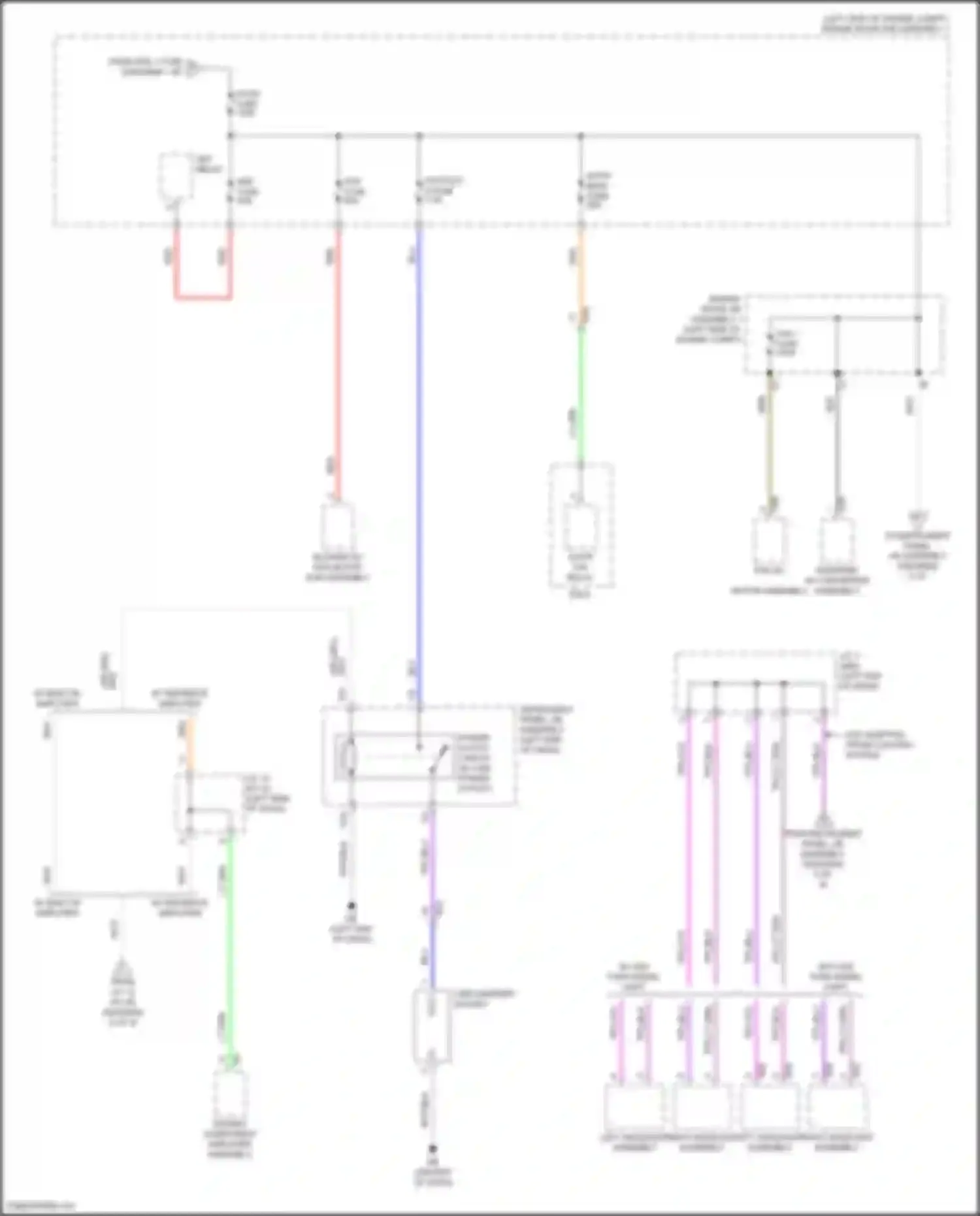 Camry Toyota XV70 facelift (2020-2024): Power distribution circuit, hybrid (3 of 8)