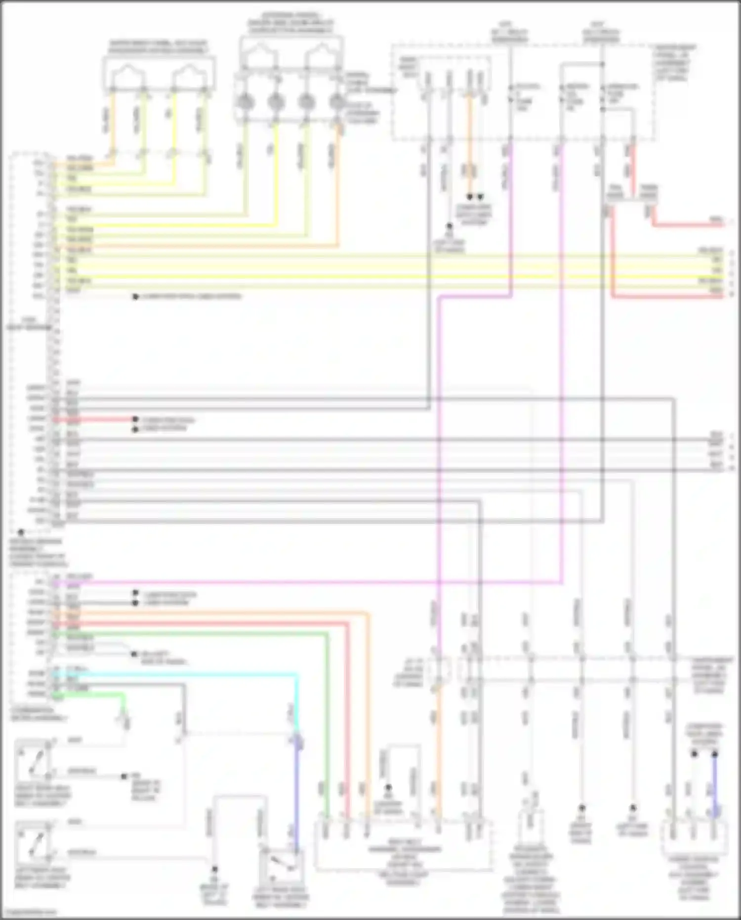 Camry Toyota XV70 facelift (2020-2024): Supplemental restraints circuit (1 of 4)