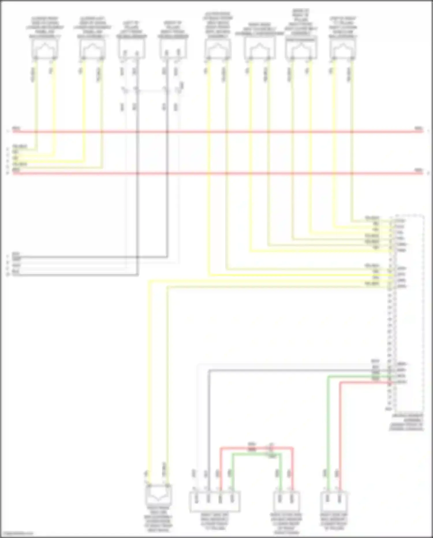 Camry Toyota XV70 facelift (2020-2024): Supplemental restraints circuit (2 of 4)