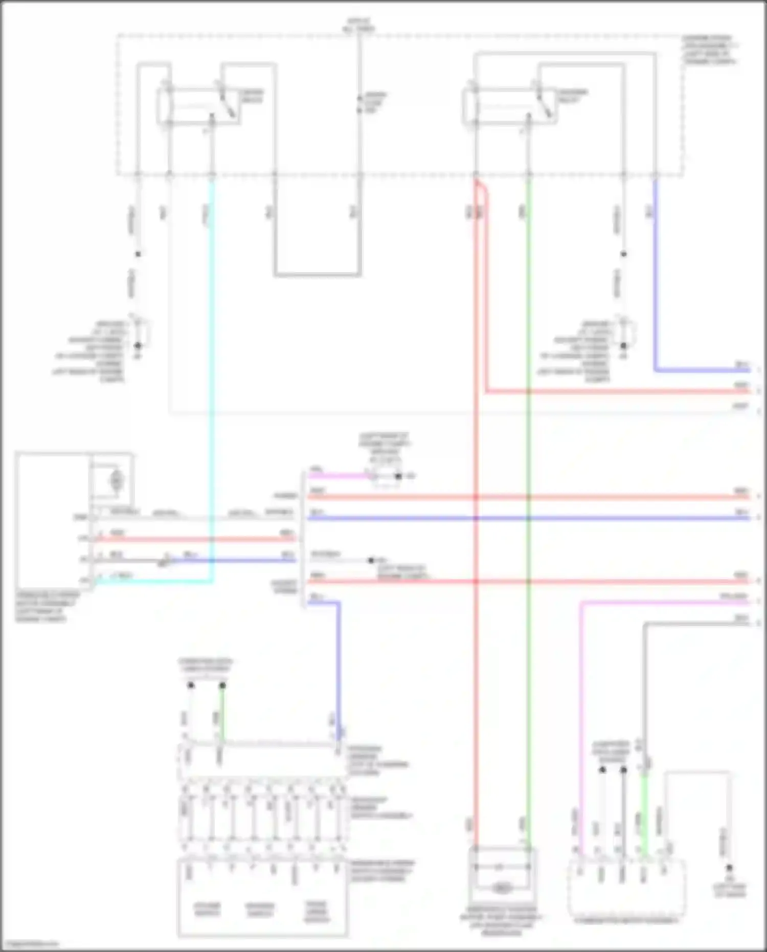 Camry Toyota XV70 facelift (2020-2024): Wiper/washer circuit (1 of 2)
