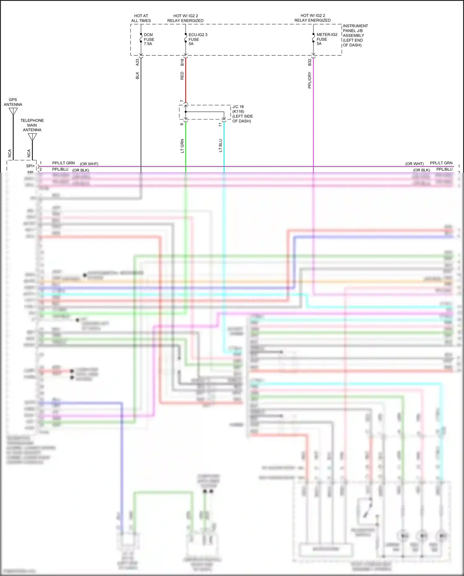 Wiring diagram computer data lines system for Toyota Camry XV70 facelift (2020-2024) (20 of 133)