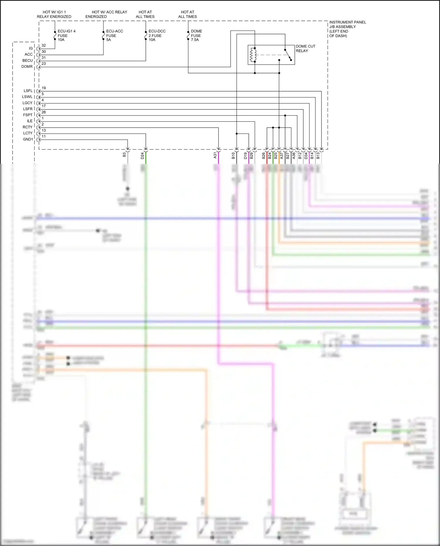 Wiring diagram computer data lines system for Toyota Camry XV70 facelift (2020-2024) (83 of 133)