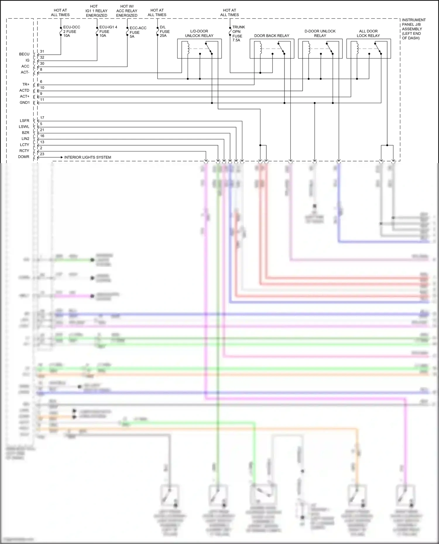 Wiring diagram computer data lines system for Toyota Camry XV70 facelift (2020-2024) (1 of 133)