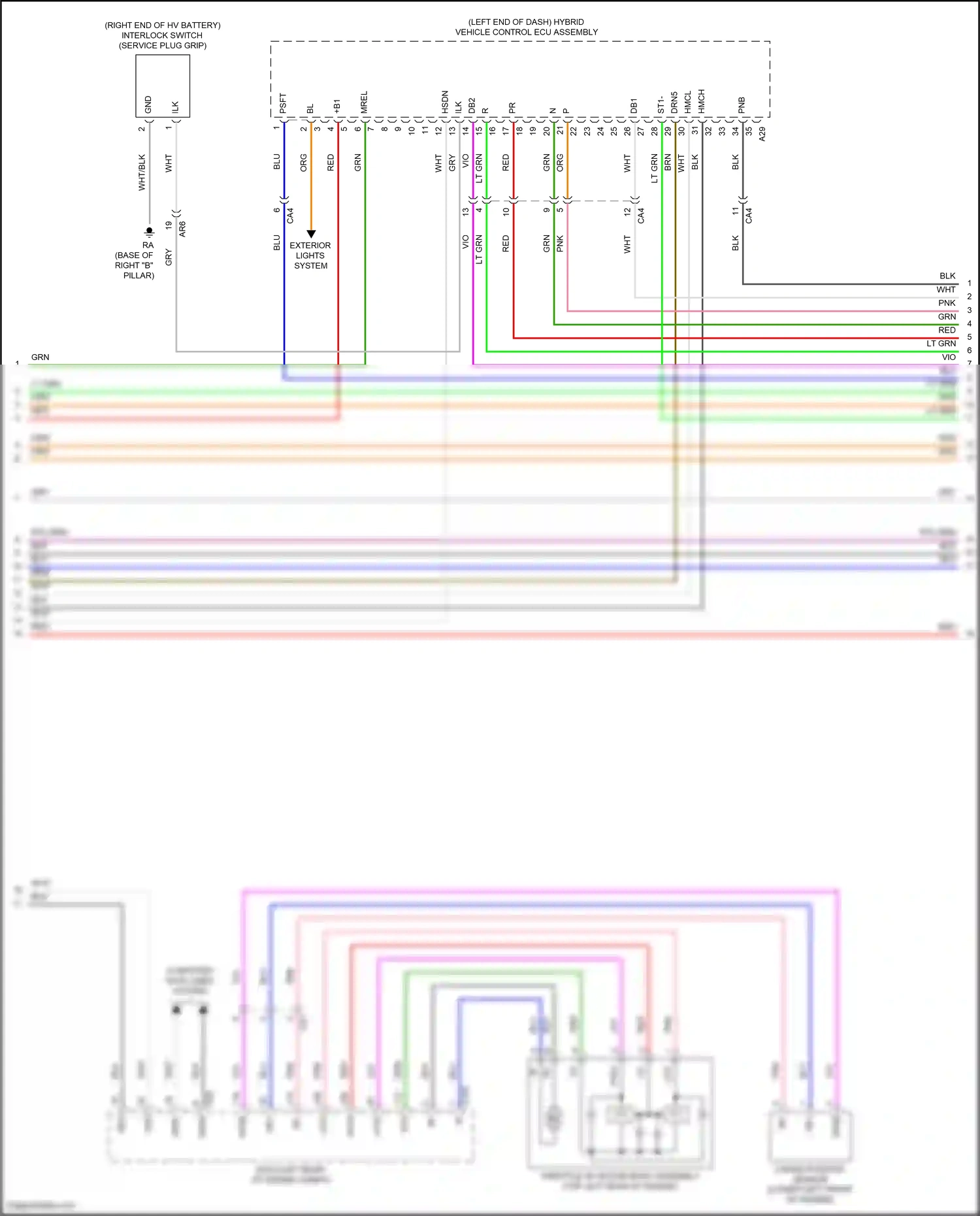 Wiring diagram computer data lines system for Toyota Camry XV70 facelift (2020-2024) (114 of 133)